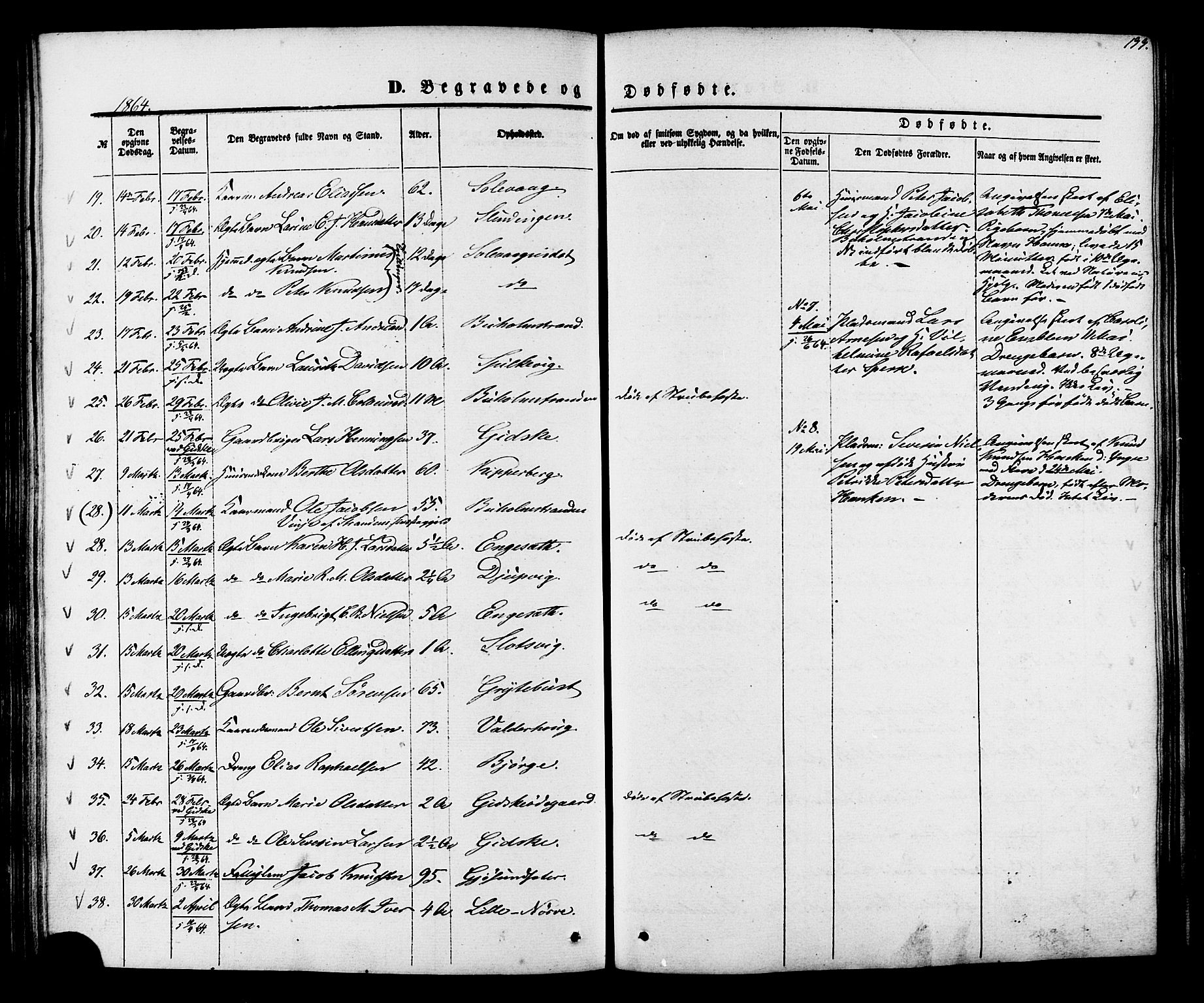 Ministerialprotokoller, klokkerbøker og fødselsregistre - Møre og Romsdal, AV/SAT-A-1454/528/L0398: Parish register (official) no. 528A09, 1858-1864, p. 199