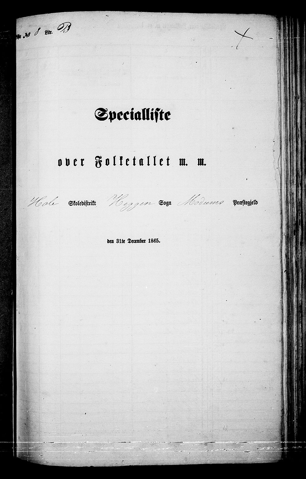 RA, 1865 census for Modum, 1865, p. 182