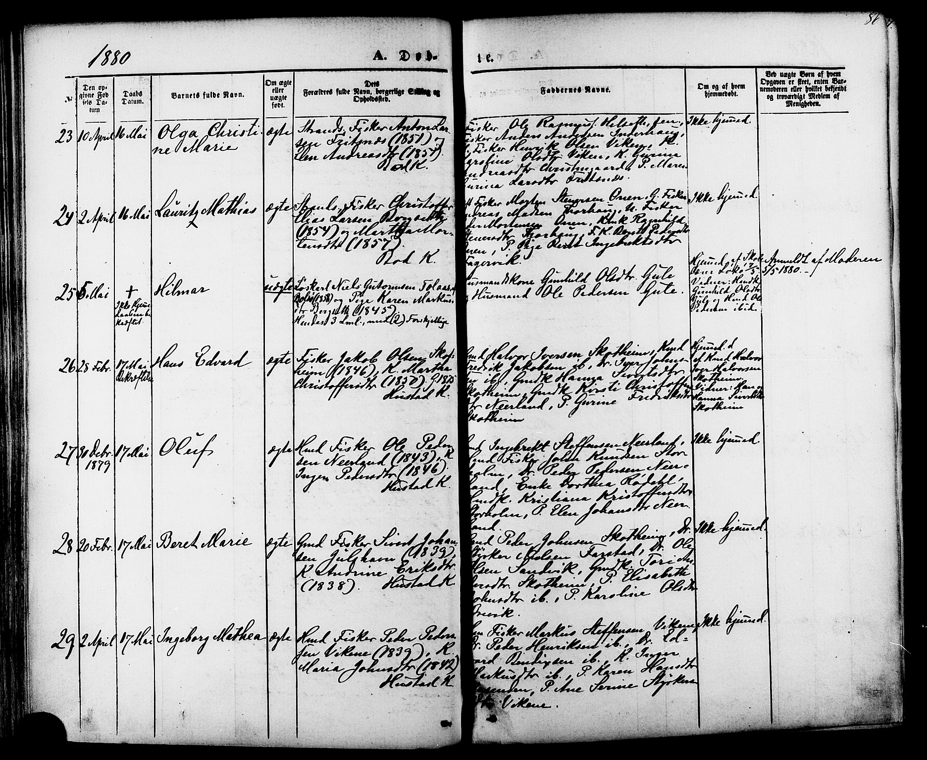 Ministerialprotokoller, klokkerbøker og fødselsregistre - Møre og Romsdal, AV/SAT-A-1454/566/L0768: Parish register (official) no. 566A07, 1869-1881, p. 86