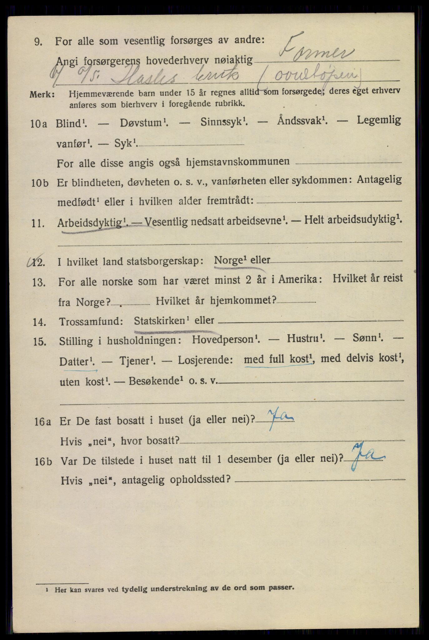 SAO, 1920 census for Kristiania, 1920, p. 609596