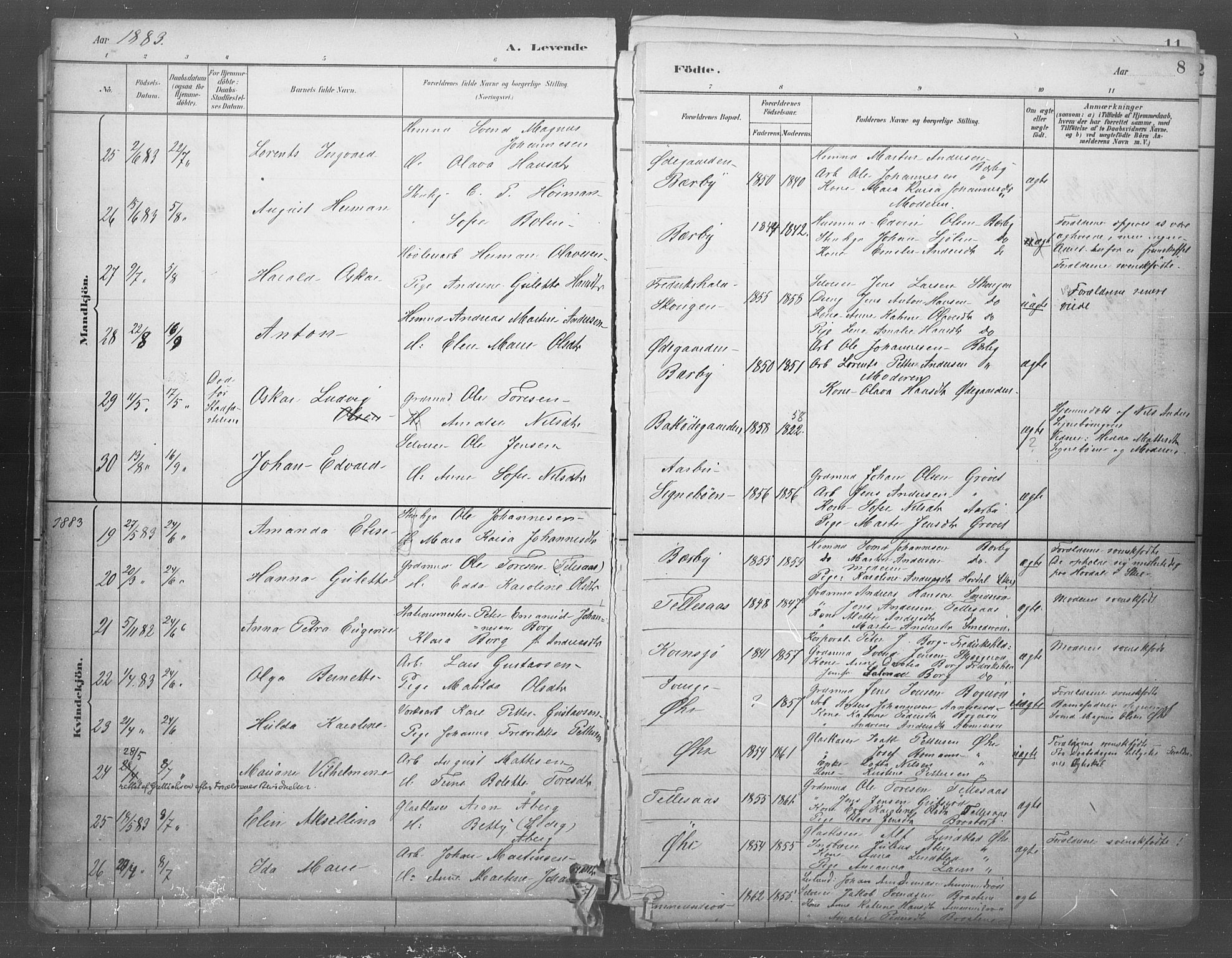 Idd prestekontor Kirkebøker, AV/SAO-A-10911/F/Fb/L0002: Parish register (official) no. II 2, 1882-1923, p. 8