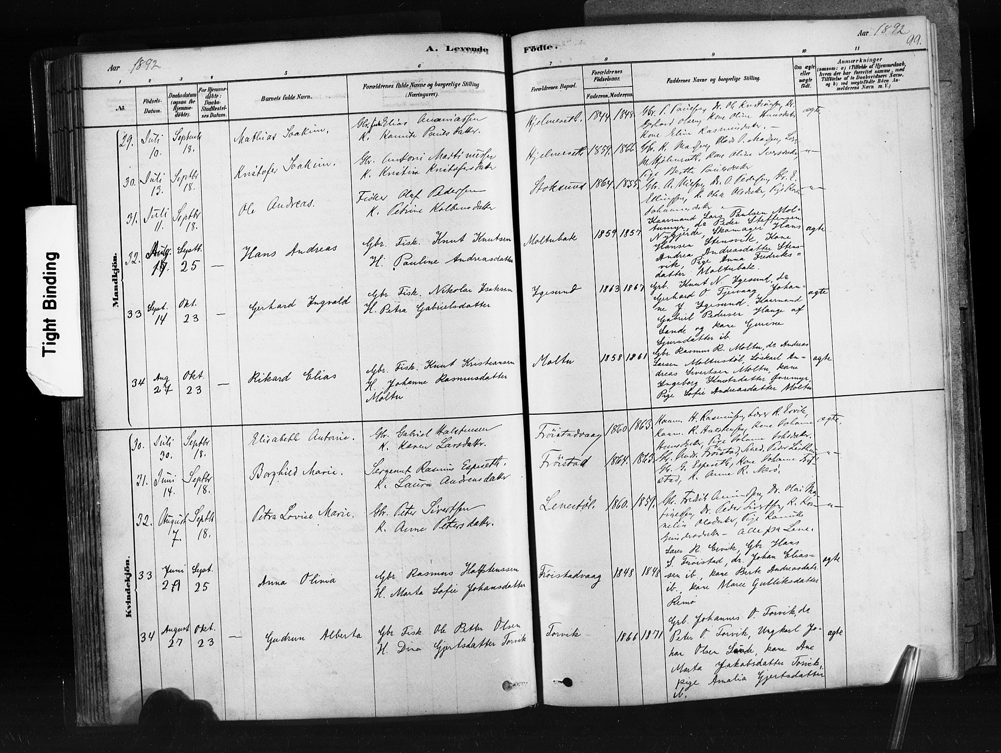 Ministerialprotokoller, klokkerbøker og fødselsregistre - Møre og Romsdal, SAT/A-1454/507/L0073: Parish register (official) no. 507A08, 1878-1904, p. 99