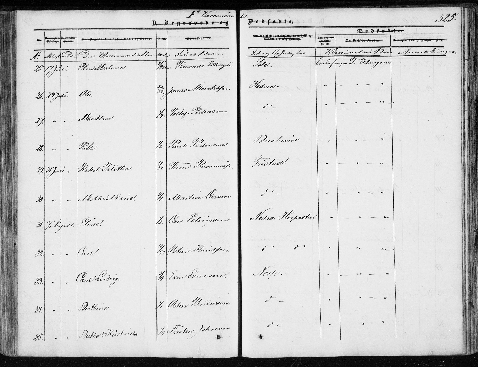 Klepp sokneprestkontor, AV/SAST-A-101803/001/3/30BA/L0005: Parish register (official) no. A 5, 1853-1870, p. 325