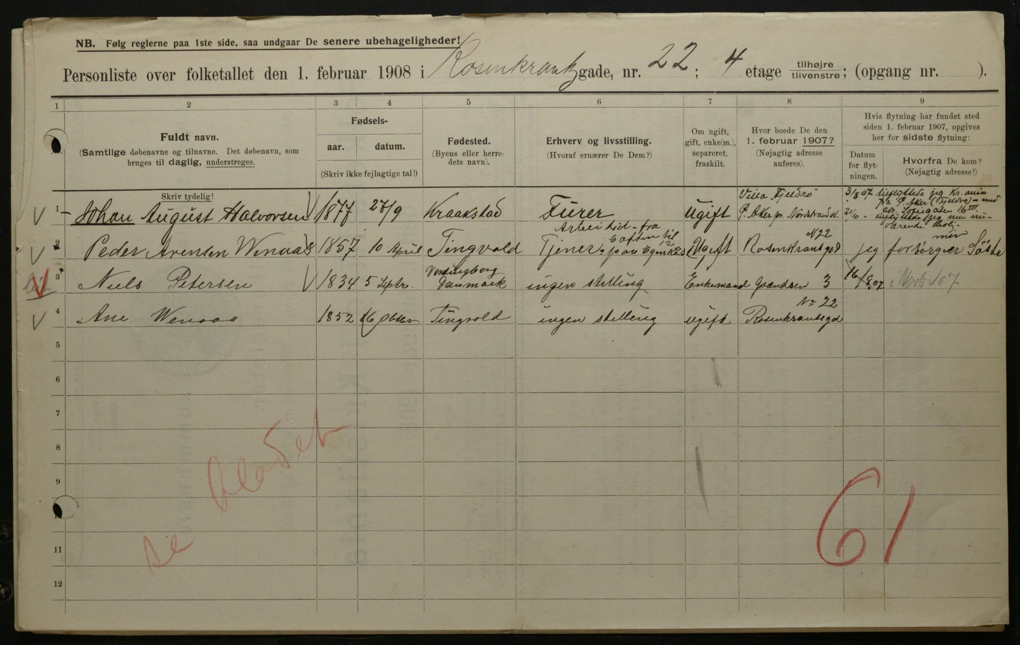 OBA, Municipal Census 1908 for Kristiania, 1908, p. 75622