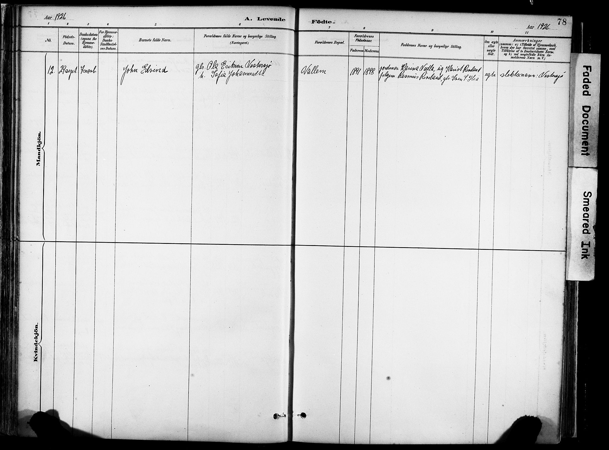Hjelmeland sokneprestkontor, AV/SAST-A-101843/02/A/L0001: Parish register (official) no. A 16, 1887-1926, p. 78