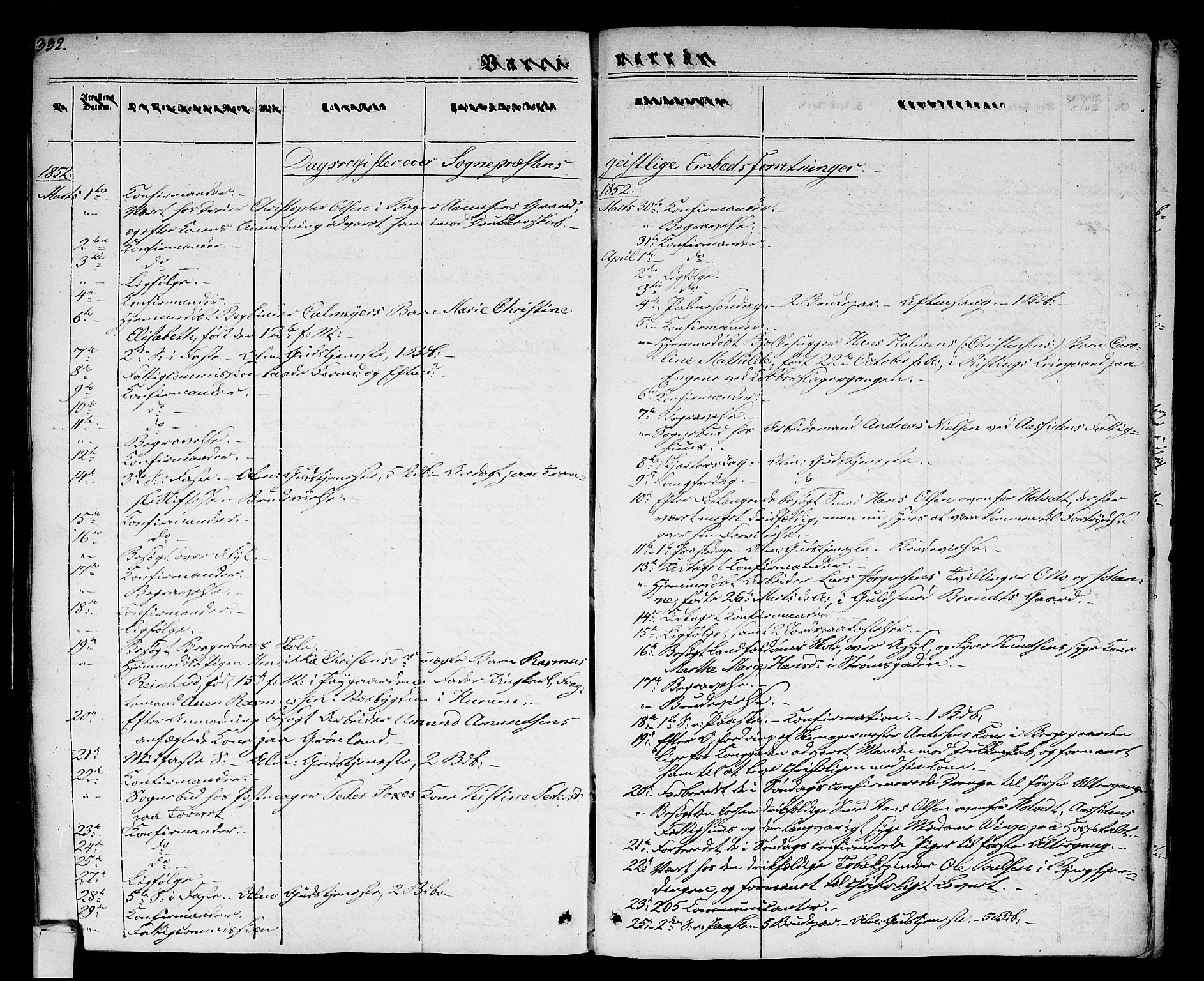 Bragernes kirkebøker, AV/SAKO-A-6/F/Fc/L0001: Parish register (official) no. III 1, 1830-1853, p. 332