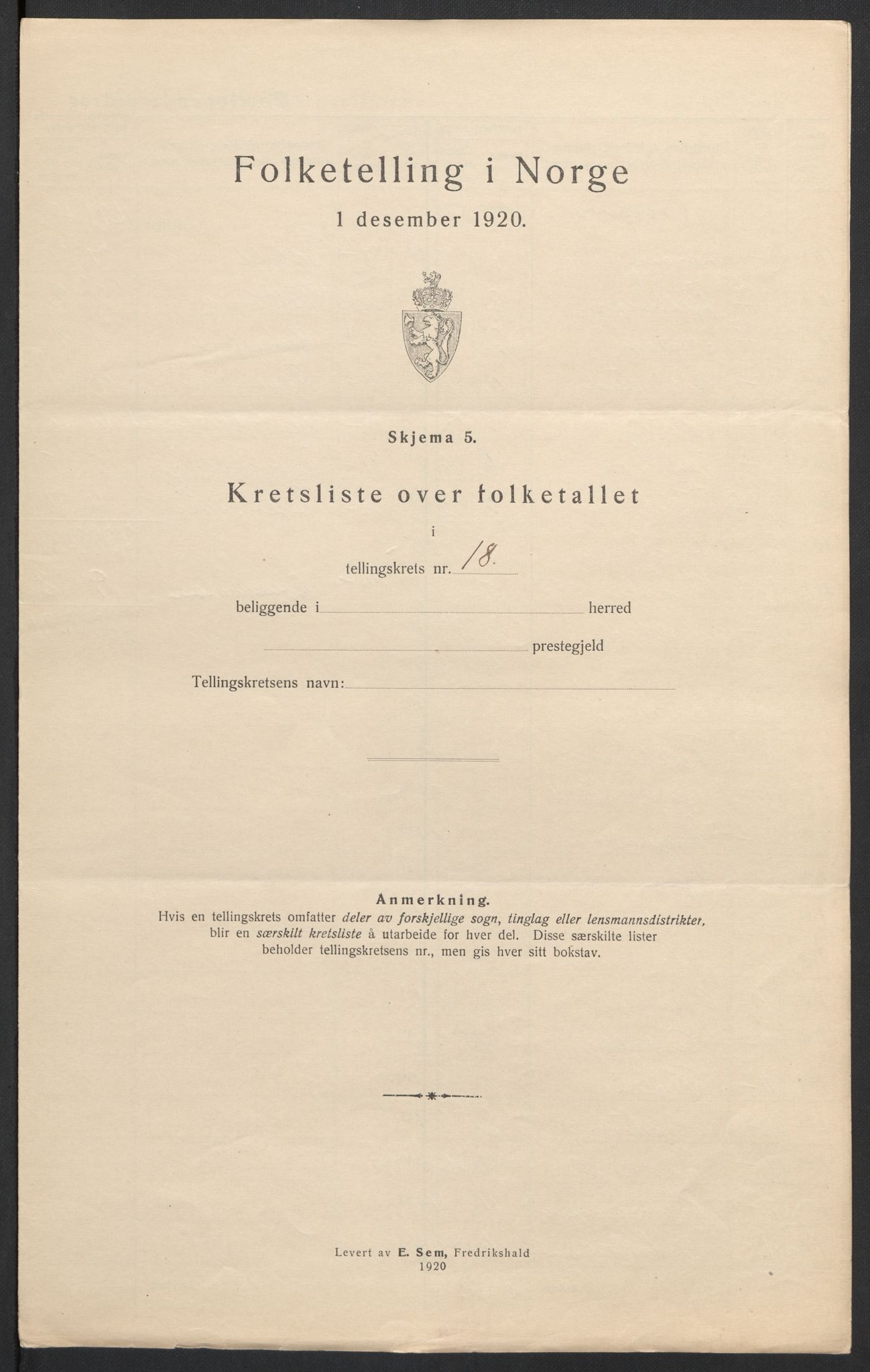 SAH, 1920 census for Ringsaker, 1920, p. 96