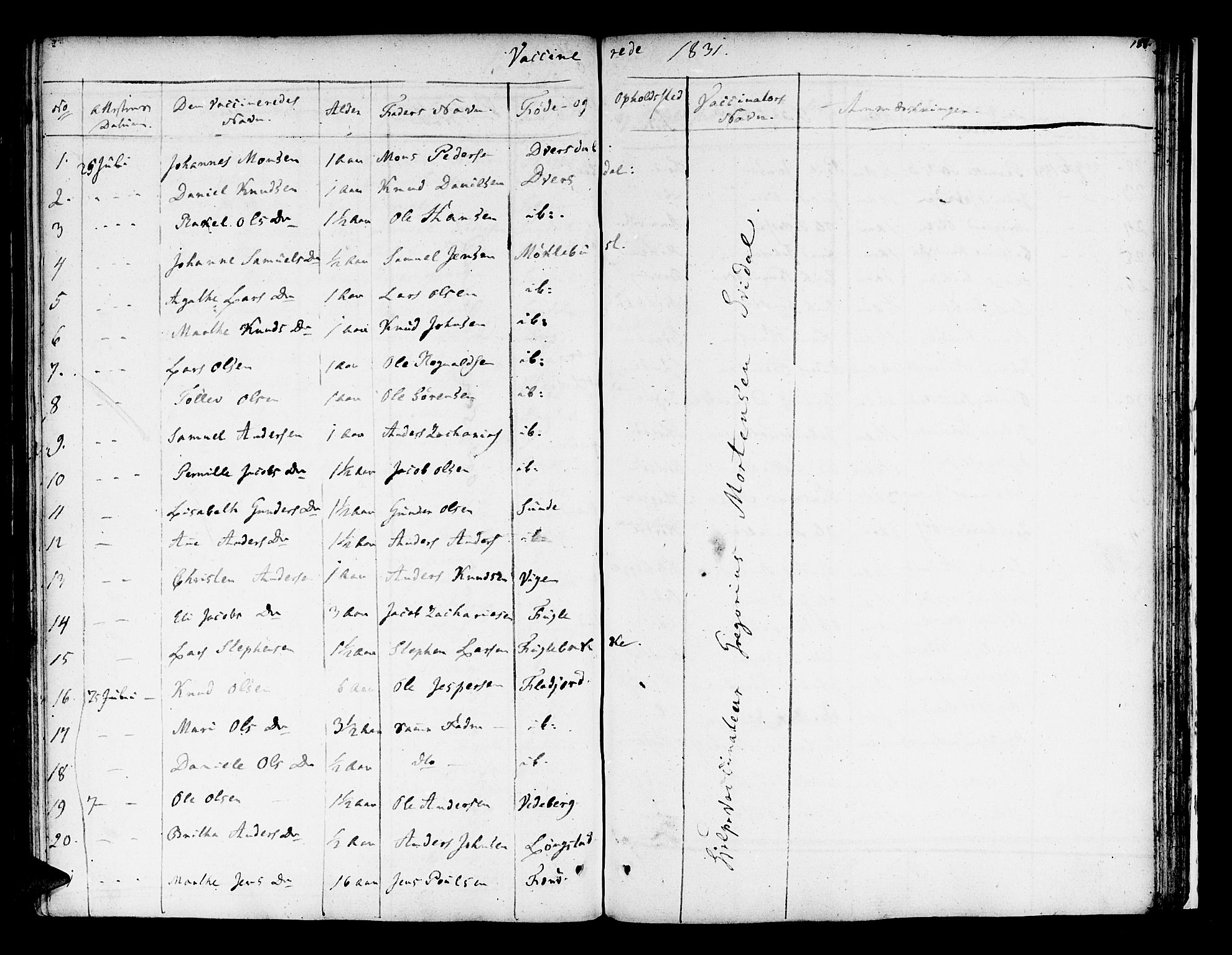 Jølster sokneprestembete, SAB/A-80701/H/Haa/Haaa/L0008: Parish register (official) no. A 8, 1821-1833, p. 188