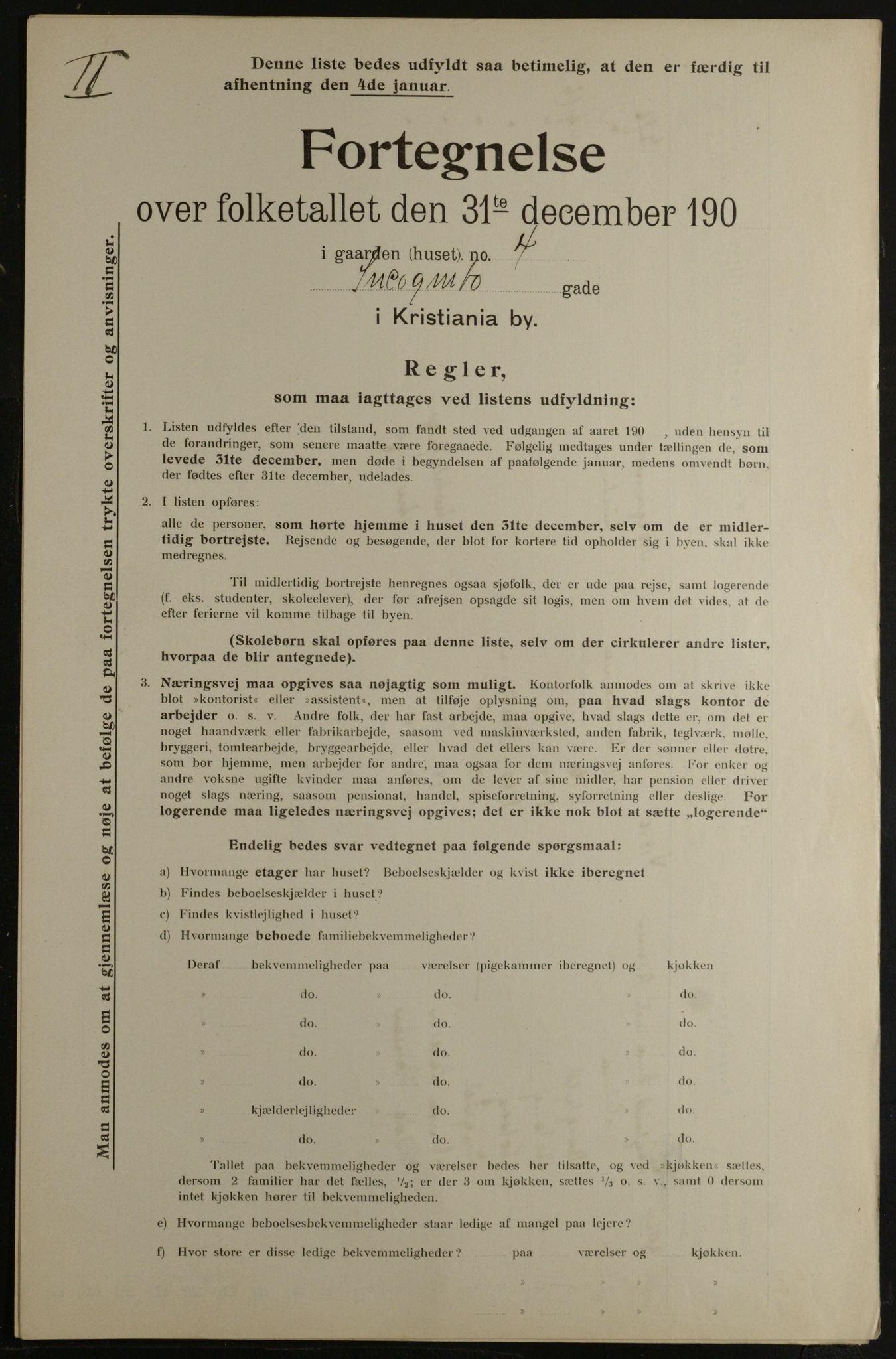 OBA, Municipal Census 1901 for Kristiania, 1901, p. 6931