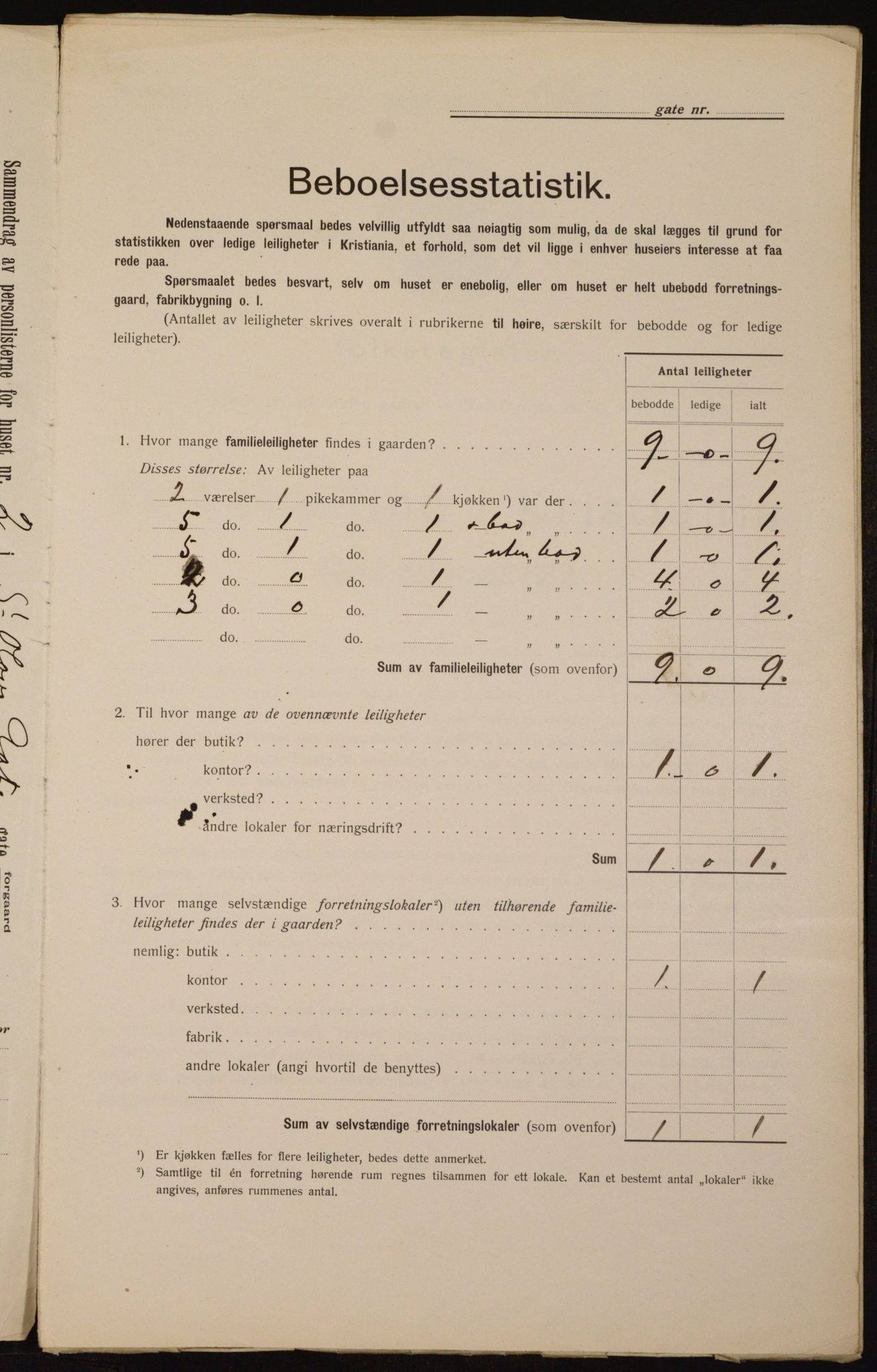 OBA, Municipal Census 1912 for Kristiania, 1912, p. 88188