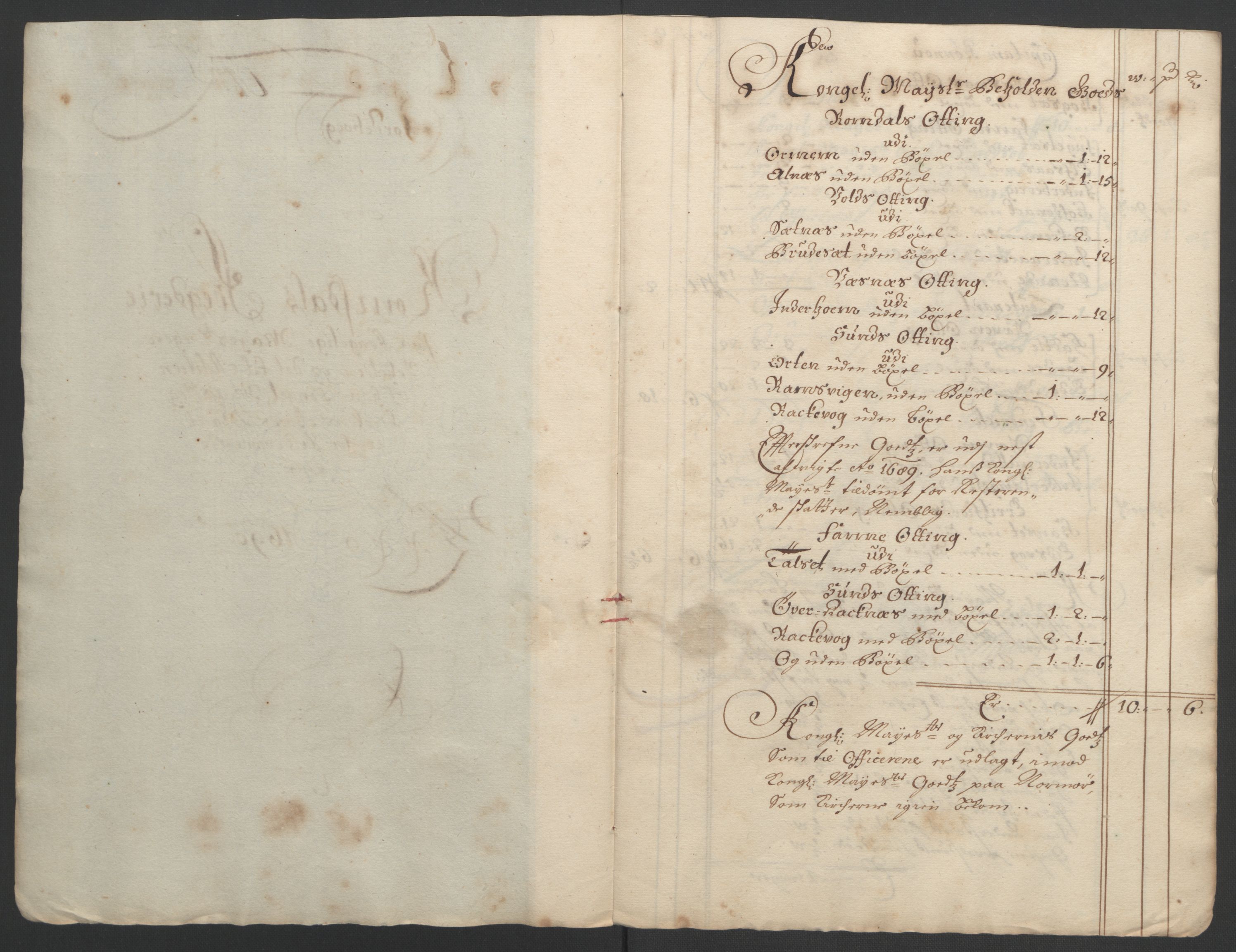 Rentekammeret inntil 1814, Reviderte regnskaper, Fogderegnskap, RA/EA-4092/R55/L3649: Fogderegnskap Romsdal, 1690-1691, p. 128
