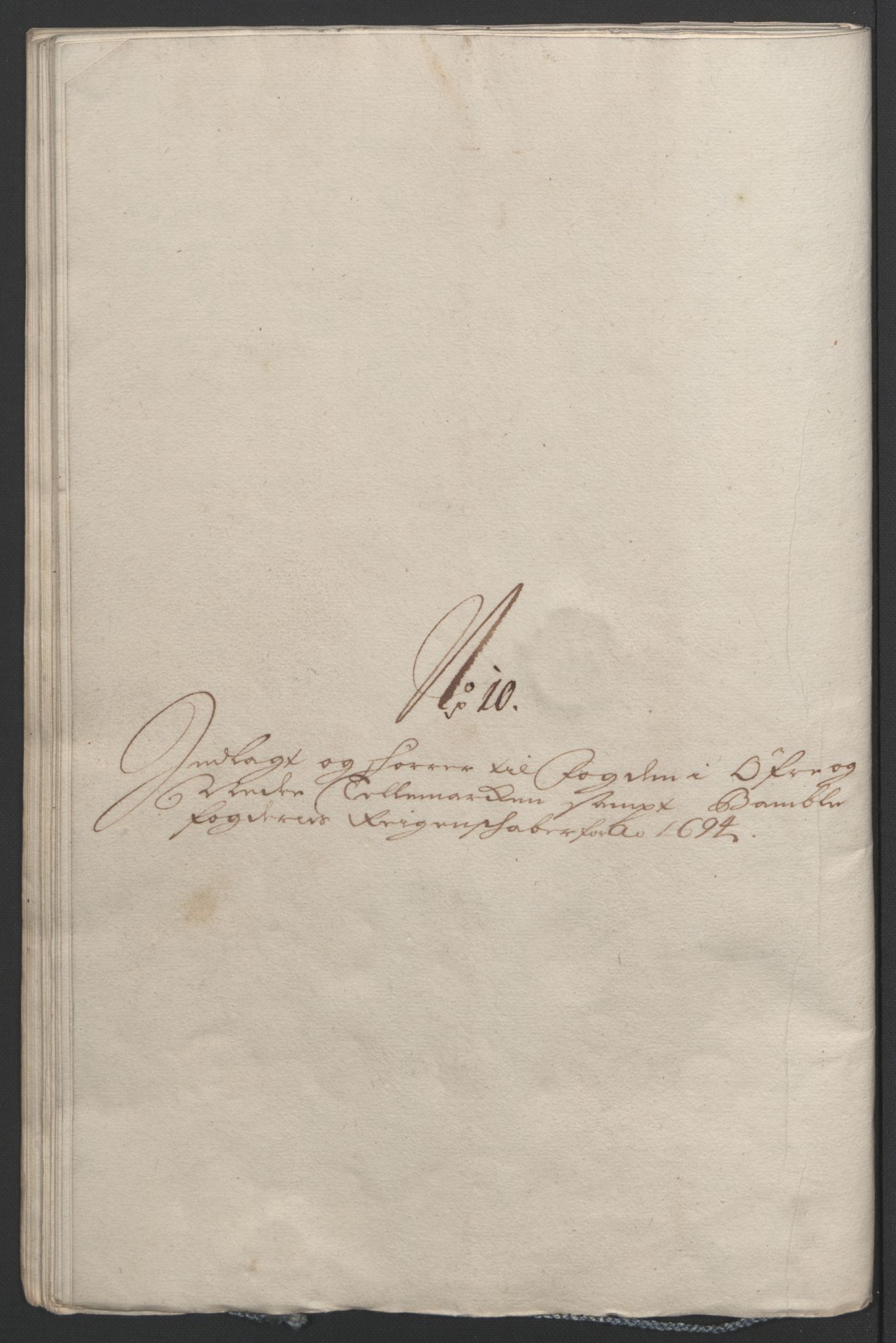 Rentekammeret inntil 1814, Reviderte regnskaper, Fogderegnskap, RA/EA-4092/R36/L2092: Fogderegnskap Øvre og Nedre Telemark og Bamble, 1694, p. 138