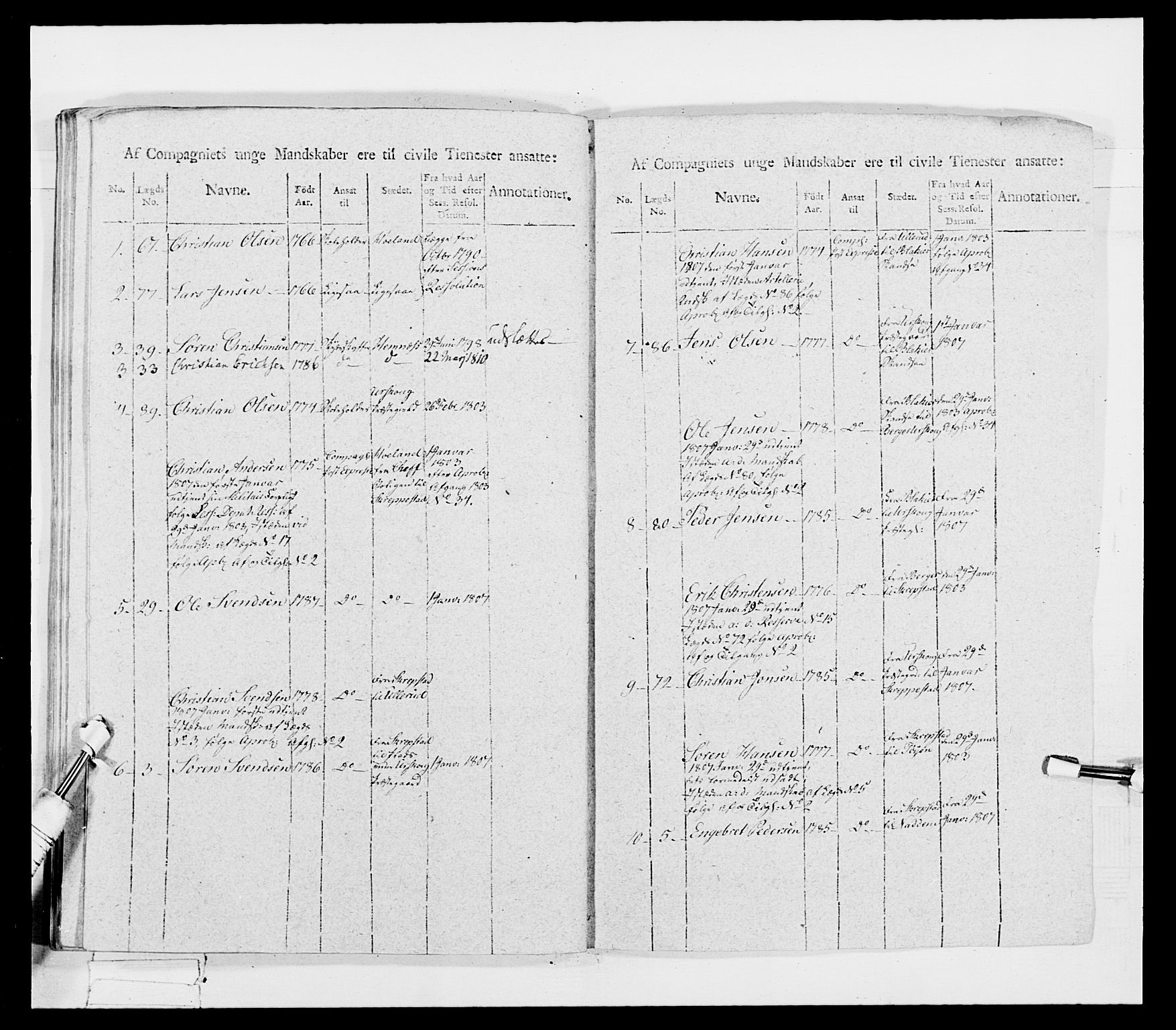 Generalitets- og kommissariatskollegiet, Det kongelige norske kommissariatskollegium, AV/RA-EA-5420/E/Eh/L0033: Nordafjelske gevorbne infanteriregiment, 1810, p. 216