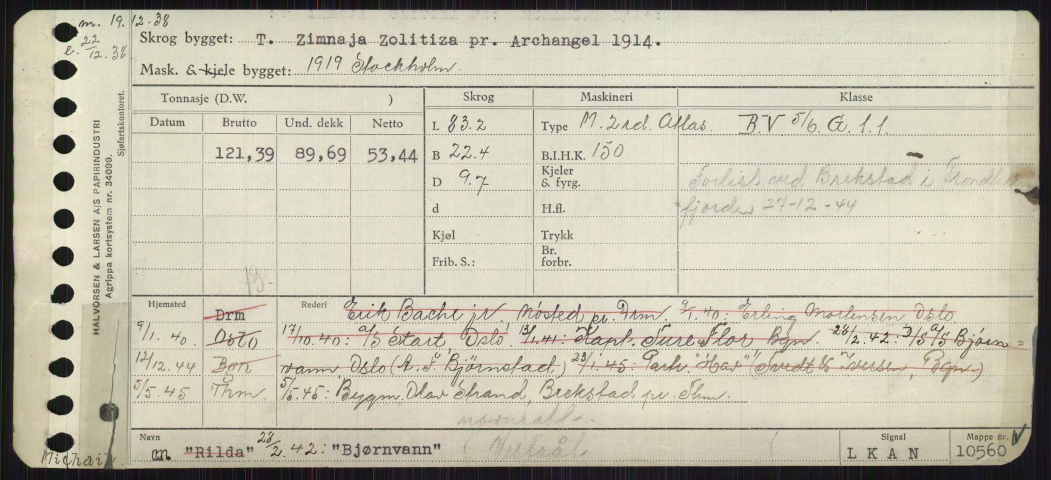 Sjøfartsdirektoratet med forløpere, Skipsmålingen, RA/S-1627/H/Ha/L0001/0002: Fartøy, A-Eig / Fartøy Bjør-Eig, p. 35