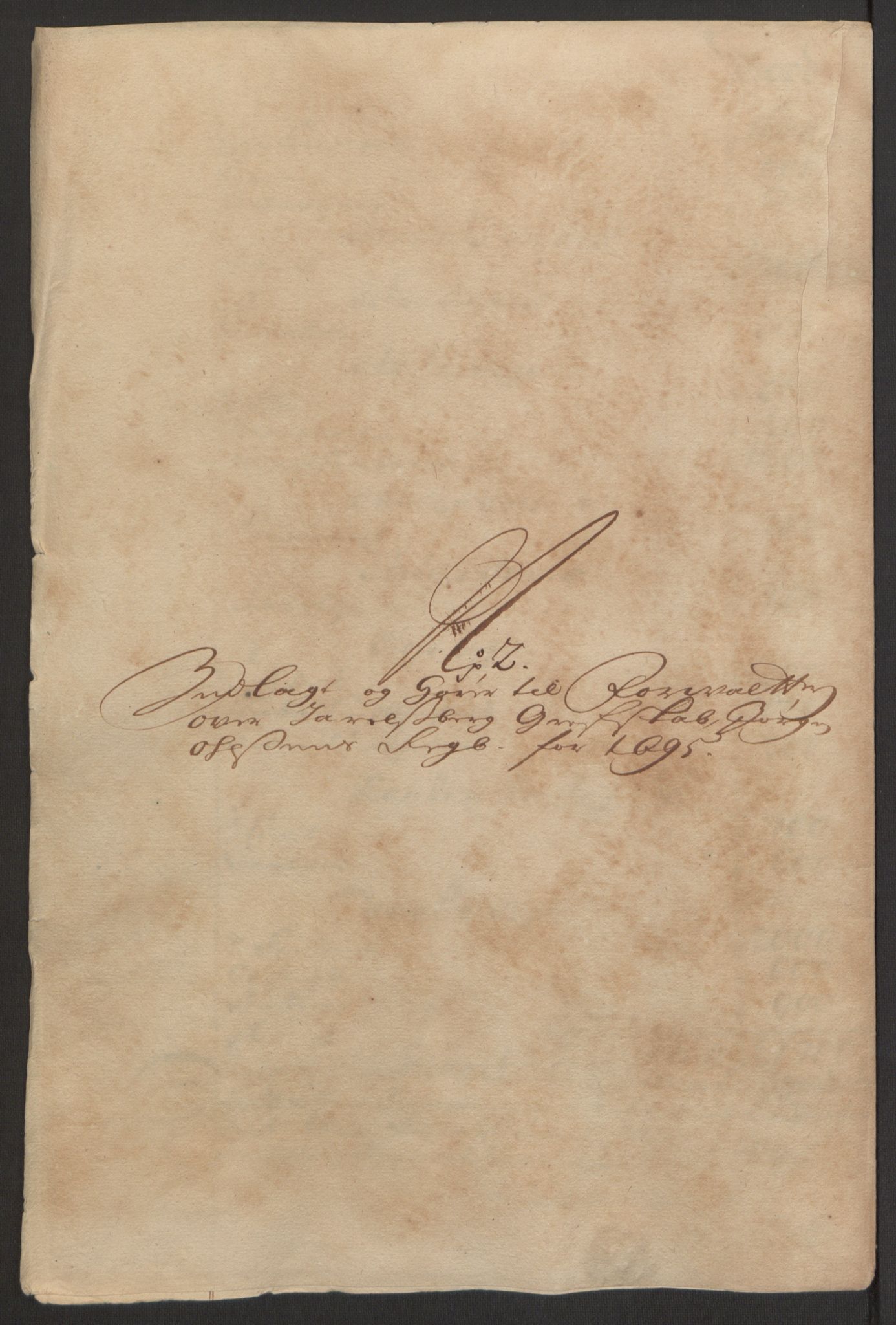 Rentekammeret inntil 1814, Reviderte regnskaper, Fogderegnskap, AV/RA-EA-4092/R32/L1867: Fogderegnskap Jarlsberg grevskap, 1694-1696, p. 179