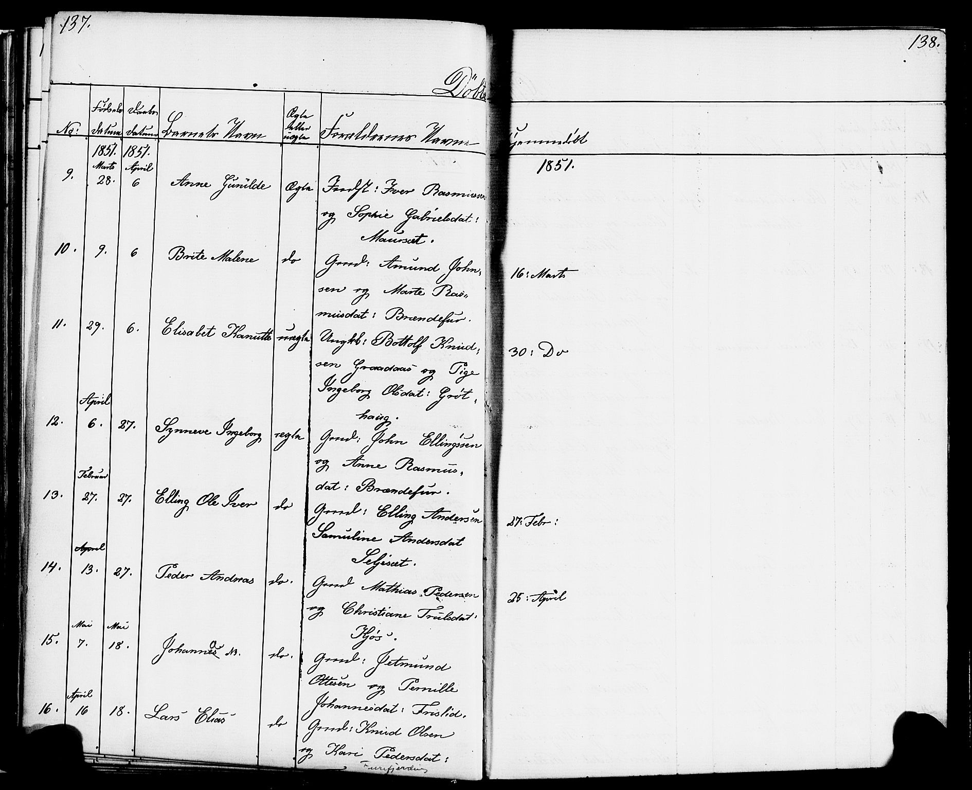 Hornindal sokneprestembete, AV/SAB-A-82401/H/Haa/Haaa/L0001: Parish register (official) no. A 1, 1837-1866, p. 138-139