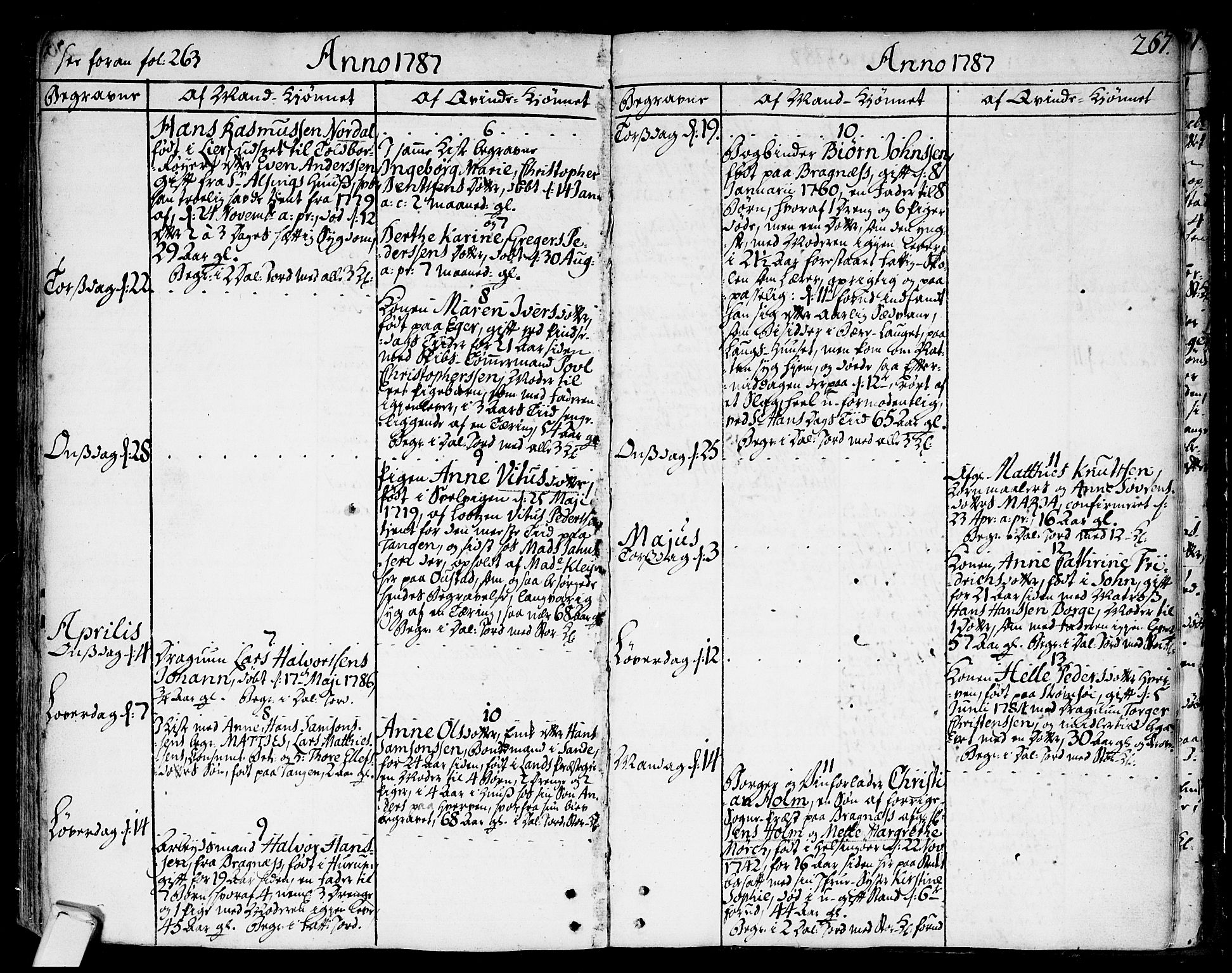 Strømsø kirkebøker, SAKO/A-246/F/Fa/L0009: Parish register (official) no. I 9, 1752-1791, p. 267