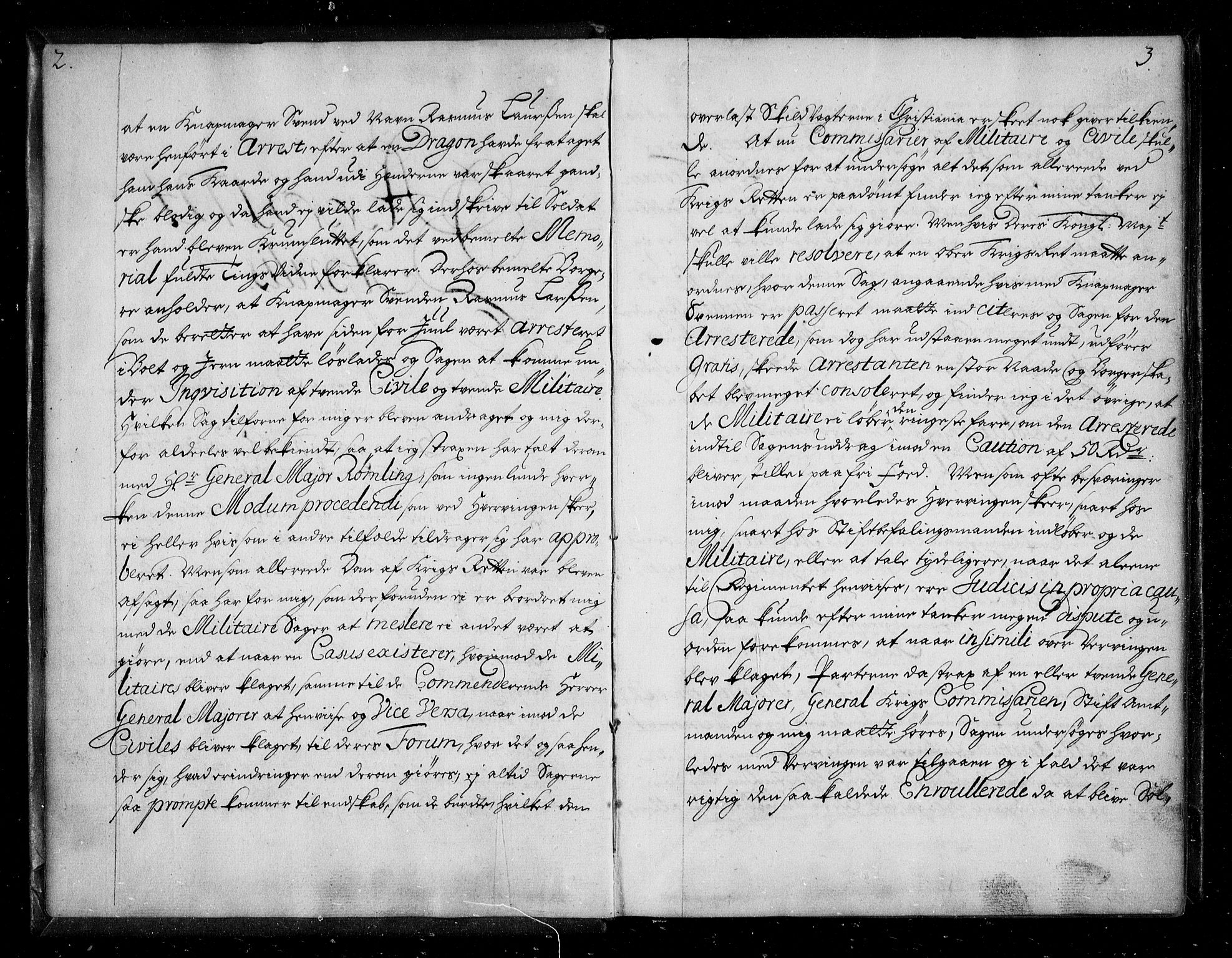 Stattholderembetet 1572-1771, AV/RA-EA-2870/Be/L0008: Allmenn kopibok, ikke autorisert, 1724-1727, p. 2-3