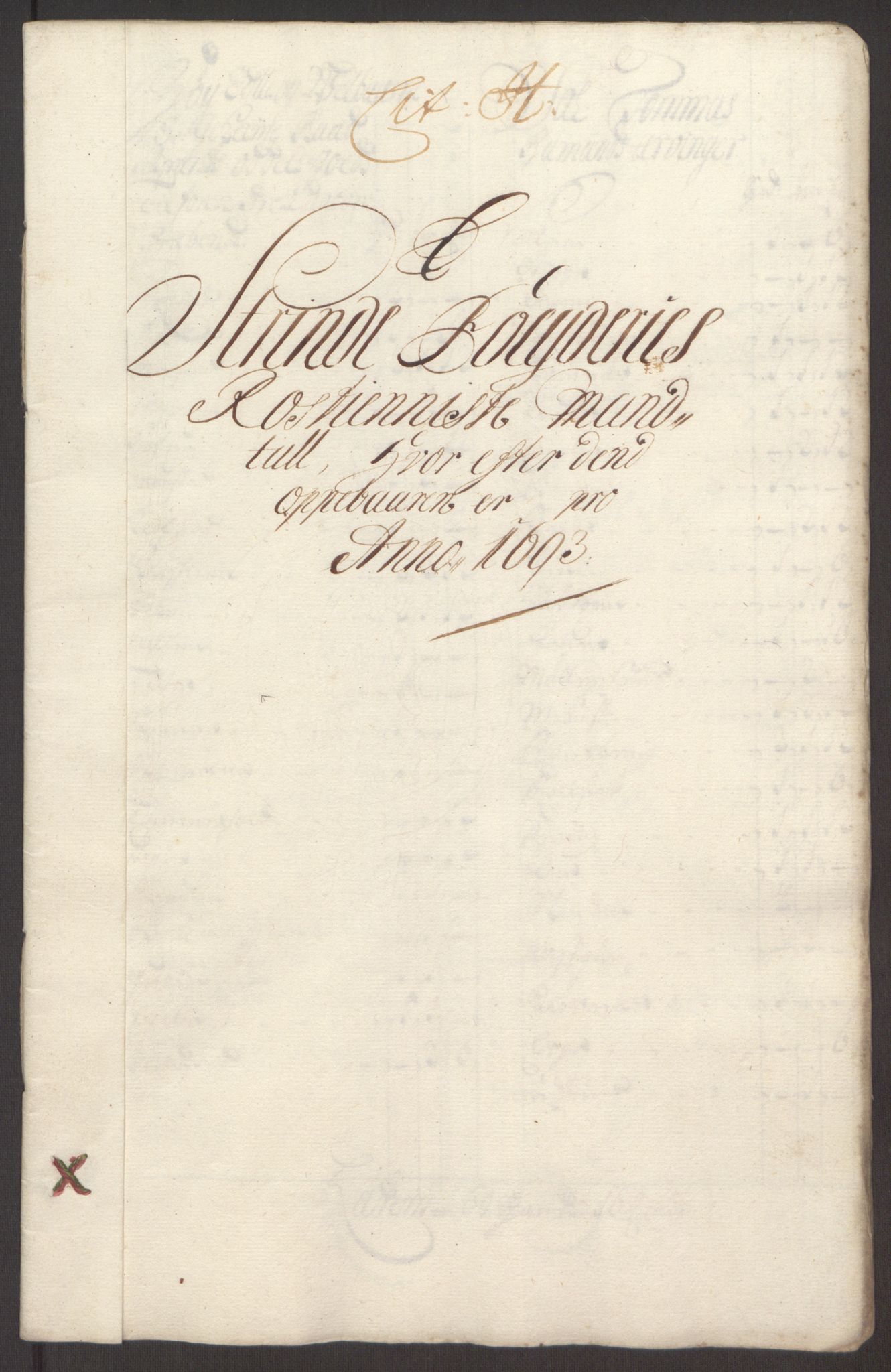 Rentekammeret inntil 1814, Reviderte regnskaper, Fogderegnskap, RA/EA-4092/R61/L4104: Fogderegnskap Strinda og Selbu, 1693-1694, p. 96