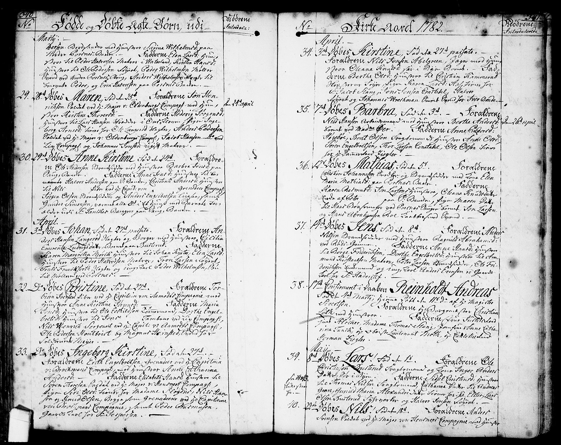 Halden prestekontor Kirkebøker, SAO/A-10909/F/Fa/L0001: Parish register (official) no. I 1, 1758-1791, p. 340-341