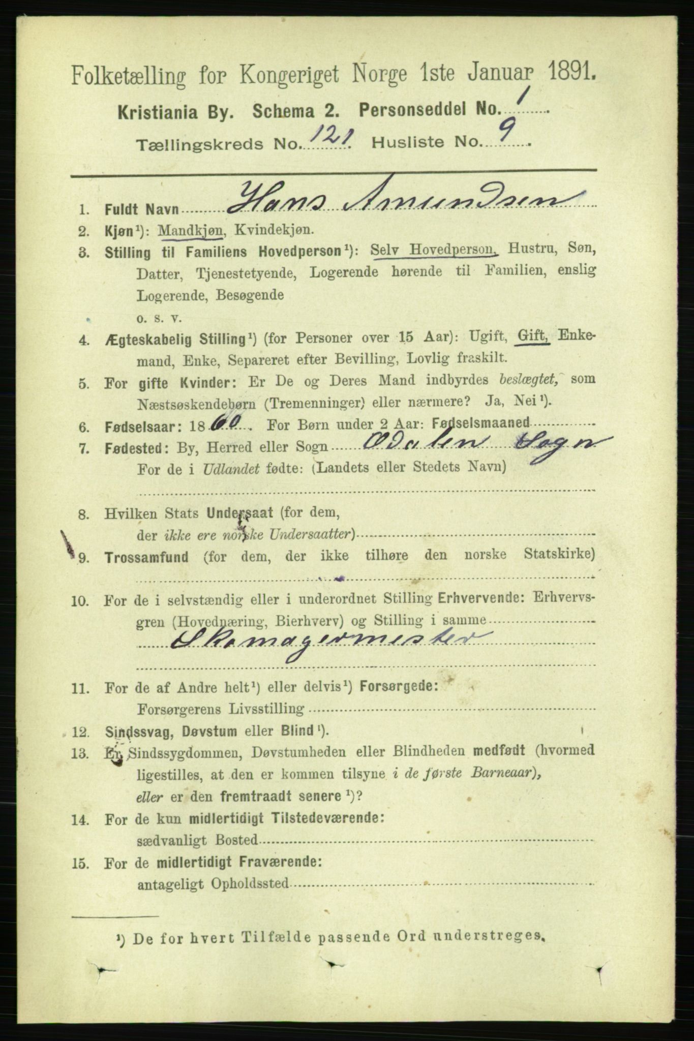 RA, 1891 census for 0301 Kristiania, 1891, p. 64527