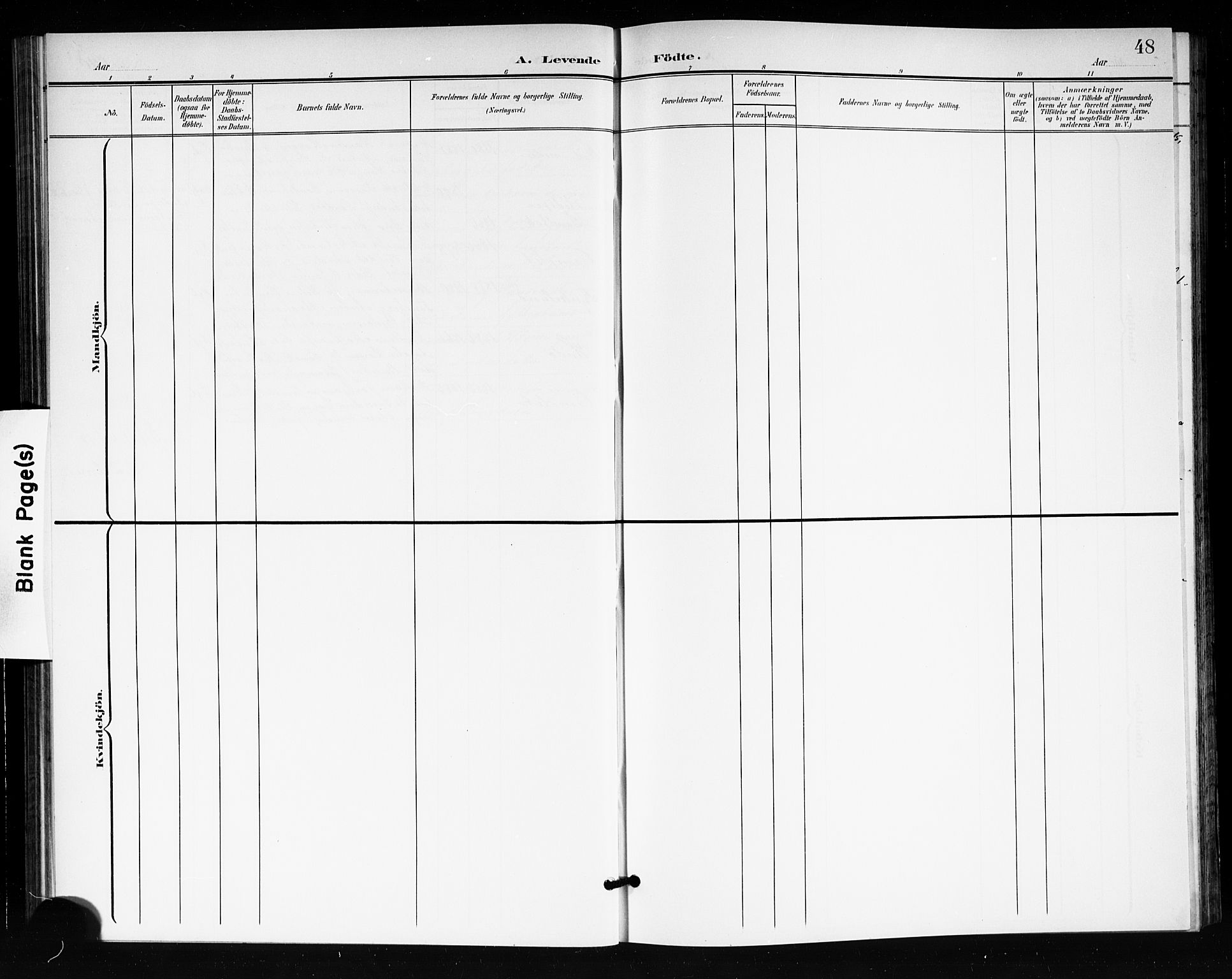 Tjøme kirkebøker, AV/SAKO-A-328/G/Ga/L0001: Parish register (copy) no. I 1, 1901-1910, p. 48