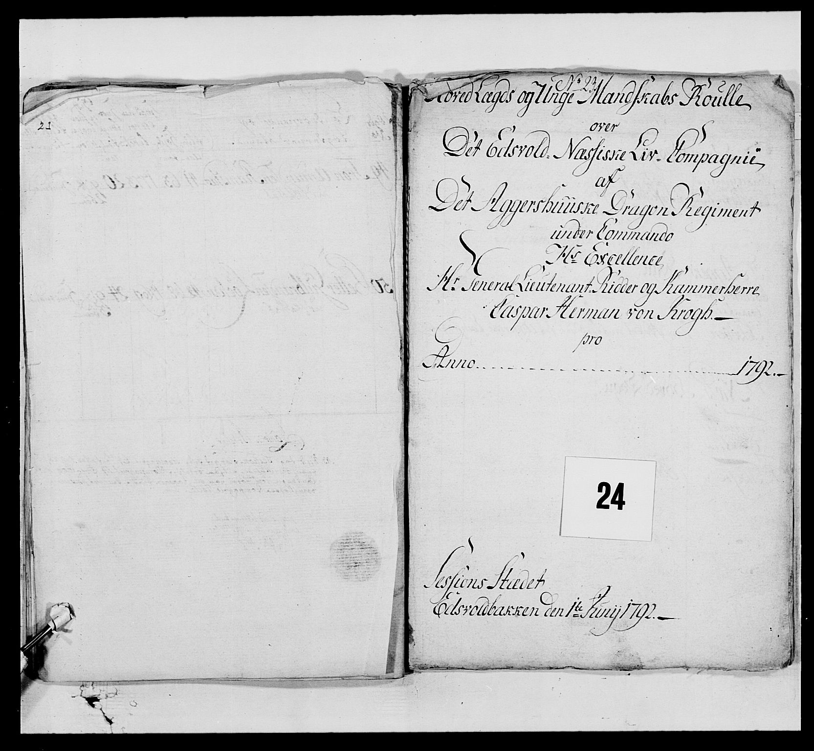 Generalitets- og kommissariatskollegiet, Det kongelige norske kommissariatskollegium, AV/RA-EA-5420/E/Eh/L0005: Akershusiske dragonregiment, 1789-1792, p. 468