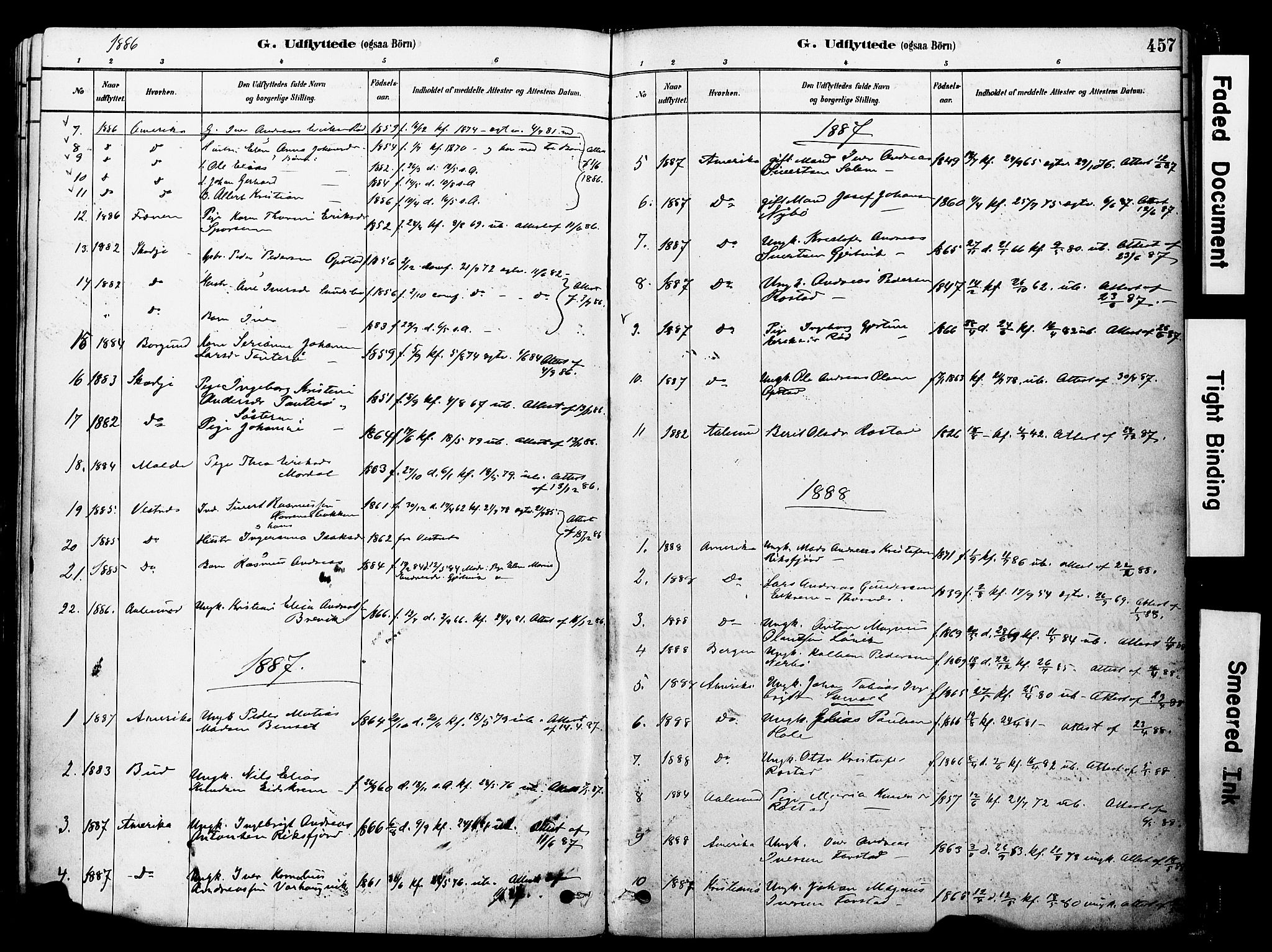 Ministerialprotokoller, klokkerbøker og fødselsregistre - Møre og Romsdal, SAT/A-1454/560/L0721: Parish register (official) no. 560A05, 1878-1917, p. 457