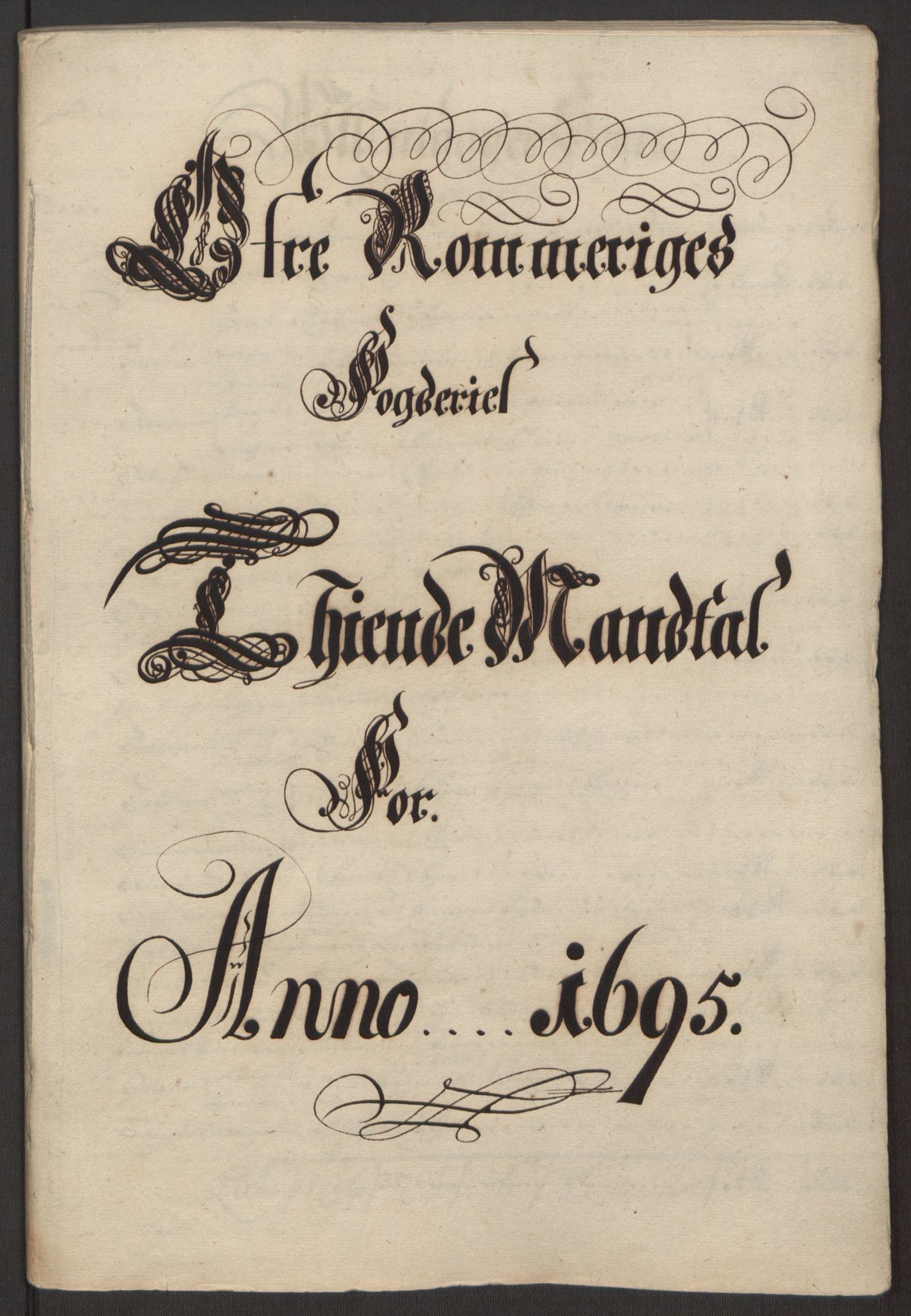 Rentekammeret inntil 1814, Reviderte regnskaper, Fogderegnskap, RA/EA-4092/R12/L0707: Fogderegnskap Øvre Romerike, 1695, p. 20