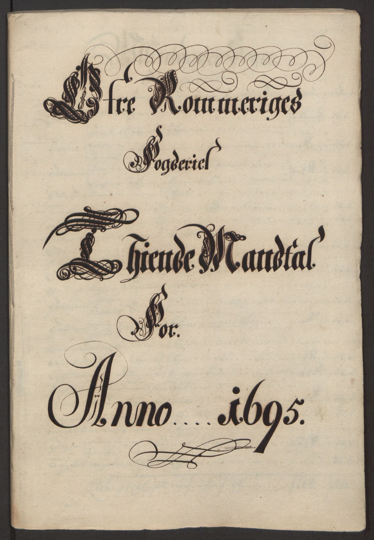 Rentekammeret inntil 1814, Reviderte regnskaper, Fogderegnskap, AV/RA-EA-4092/R12/L0707: Fogderegnskap Øvre Romerike, 1695, p. 20