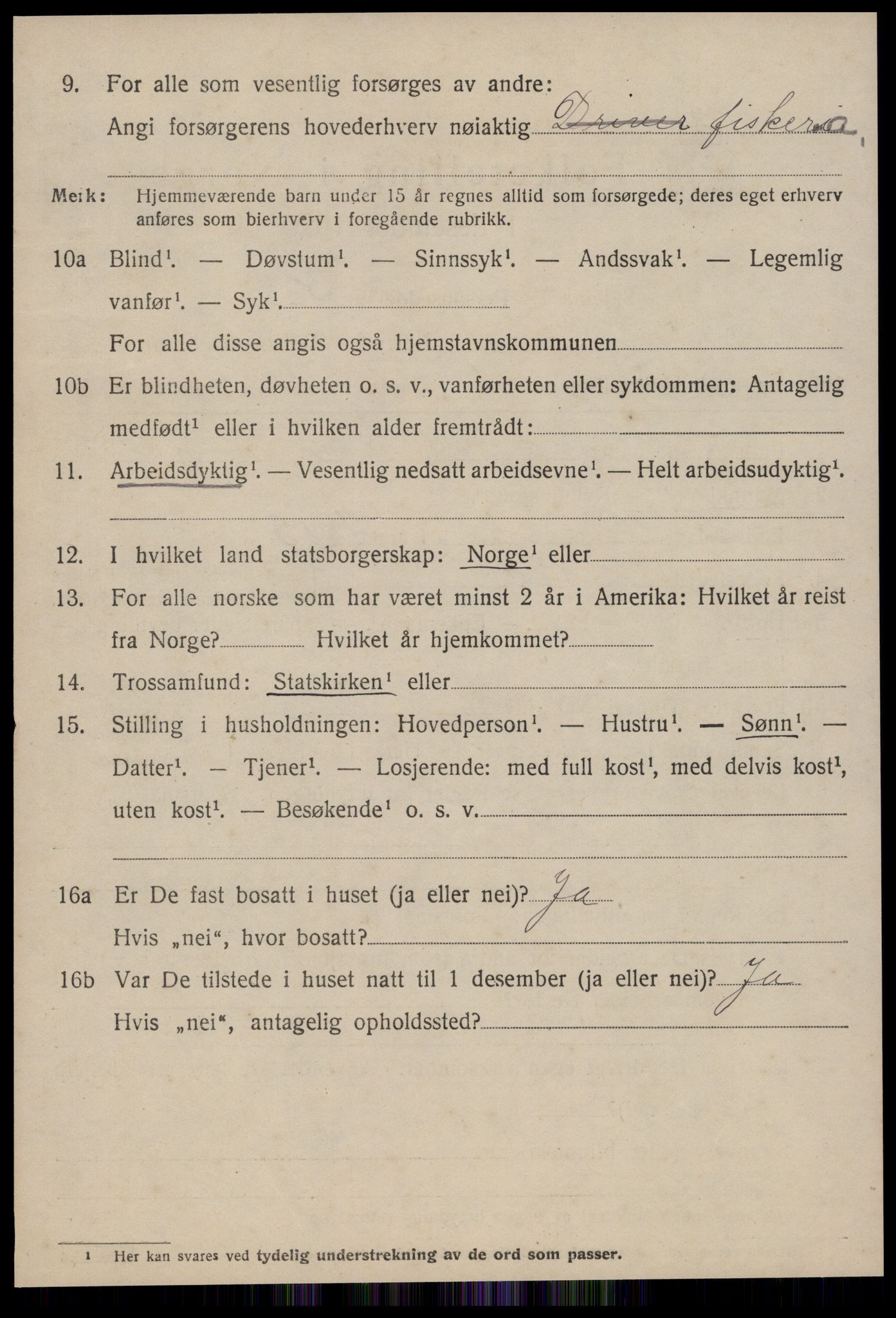 SAT, 1920 census for Hustad, 1920, p. 4172