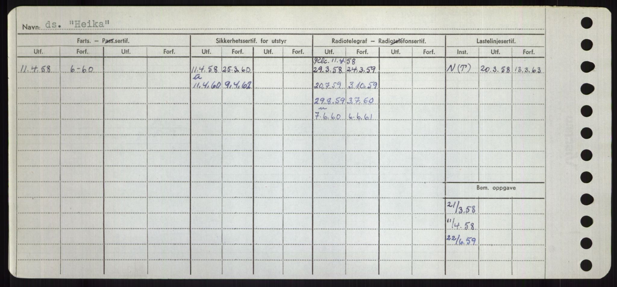 Sjøfartsdirektoratet med forløpere, Skipsmålingen, RA/S-1627/H/Hd/L0015: Fartøy, Havm-Hey, p. 162