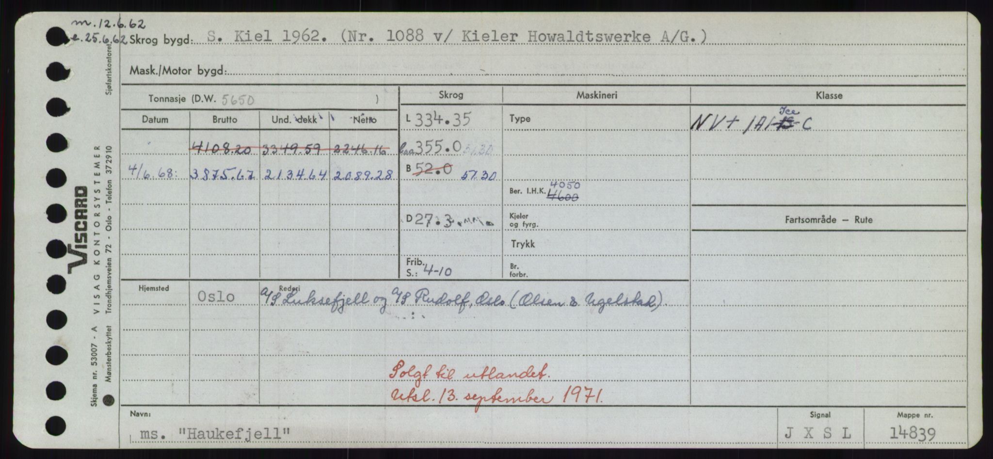 Sjøfartsdirektoratet med forløpere, Skipsmålingen, RA/S-1627/H/Hd/L0014: Fartøy, H-Havl, p. 427