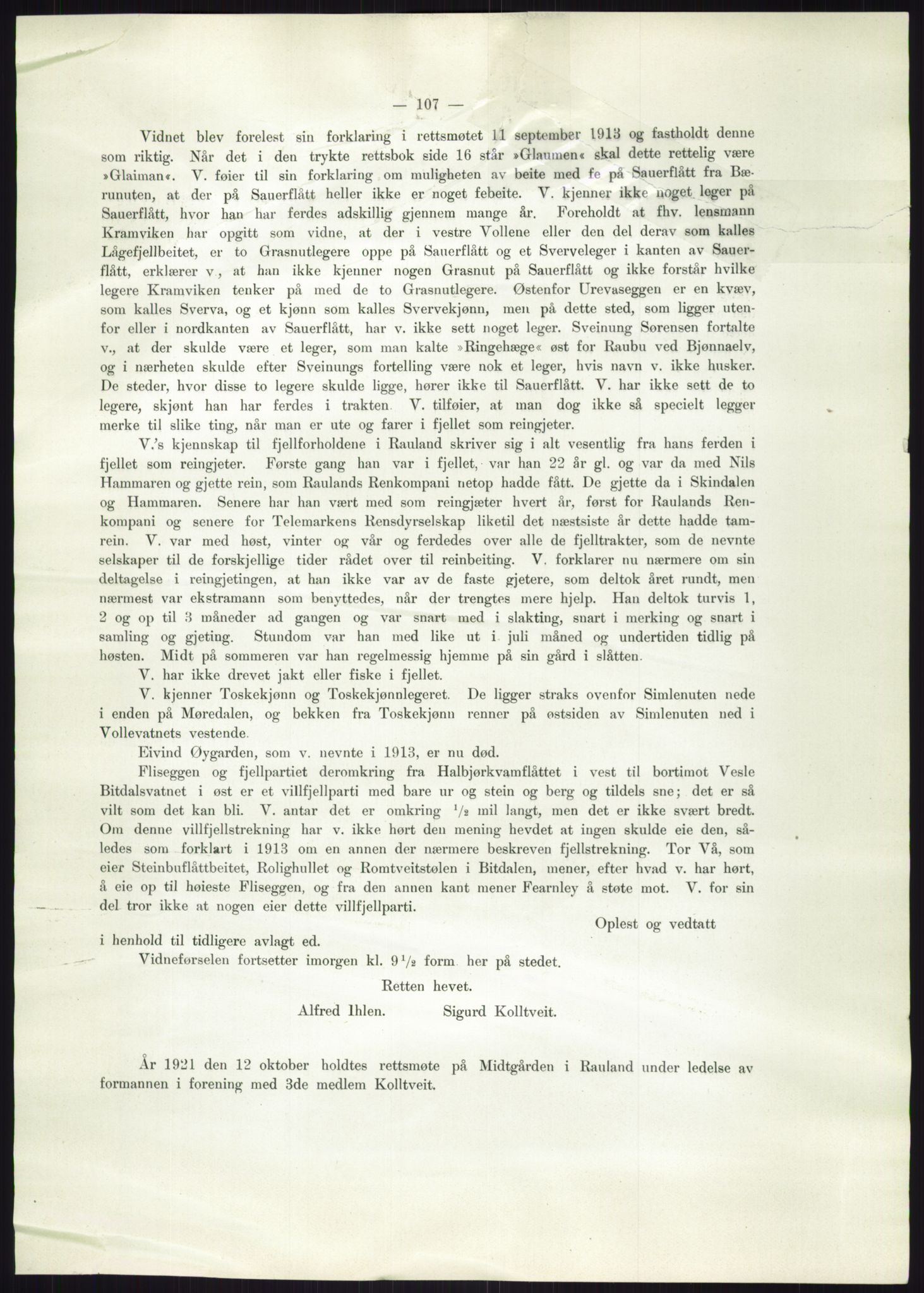 Høyfjellskommisjonen, AV/RA-S-1546/X/Xa/L0001: Nr. 1-33, 1909-1953, p. 1694