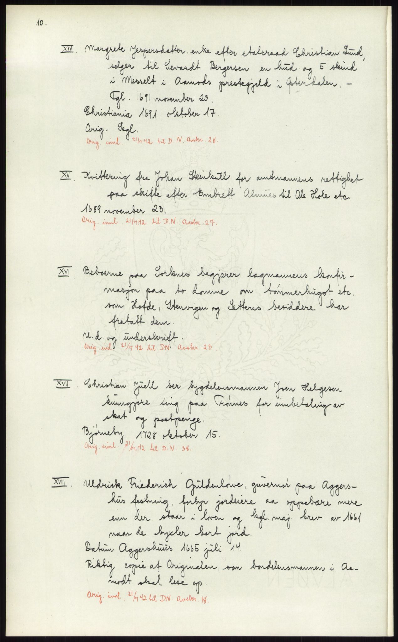 Samlinger til kildeutgivelse, Diplomavskriftsamlingen, AV/RA-EA-4053/H/Ha, p. 1295