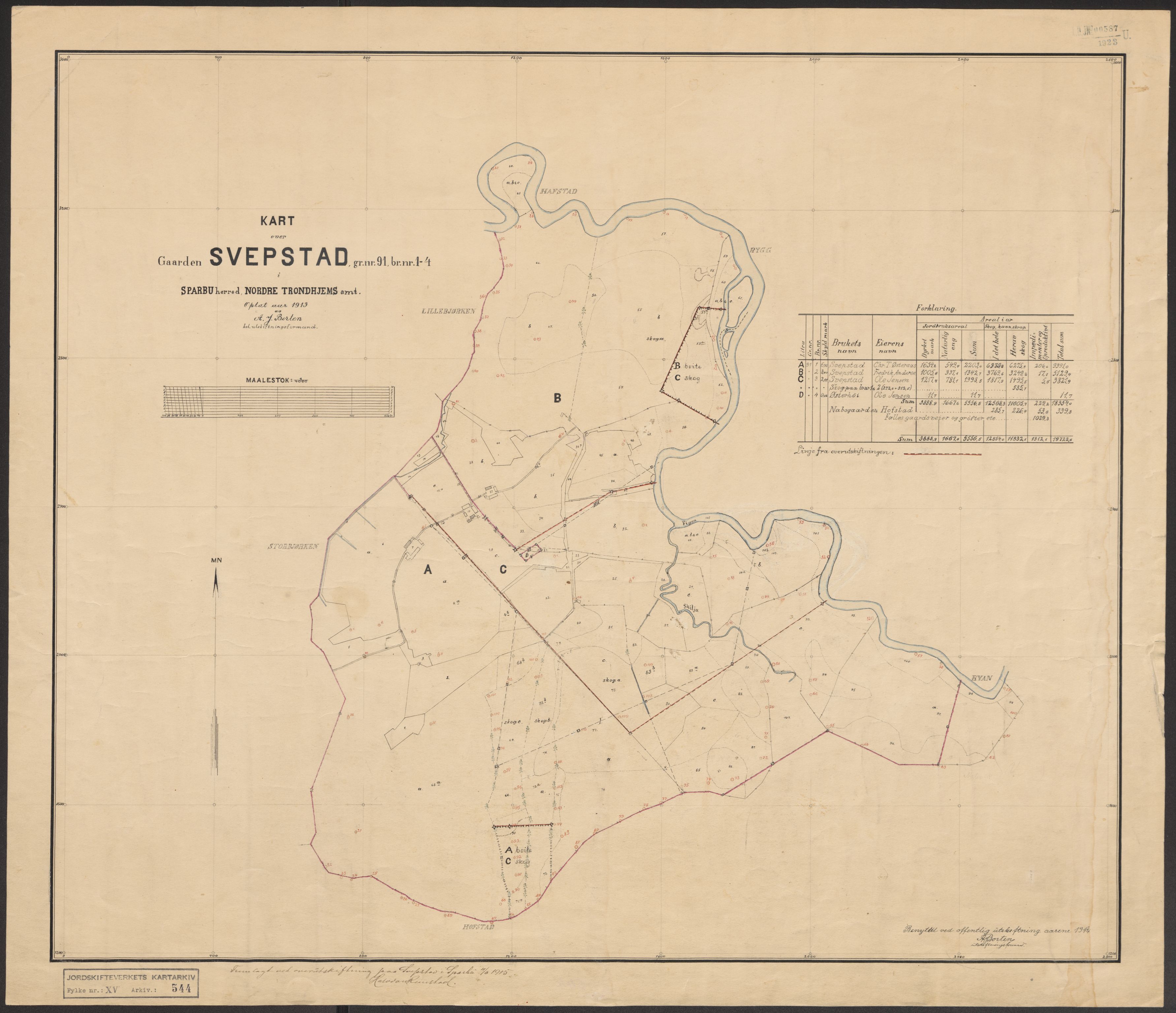 Jordskifteverkets kartarkiv, AV/RA-S-3929/T, 1859-1988, p. 691