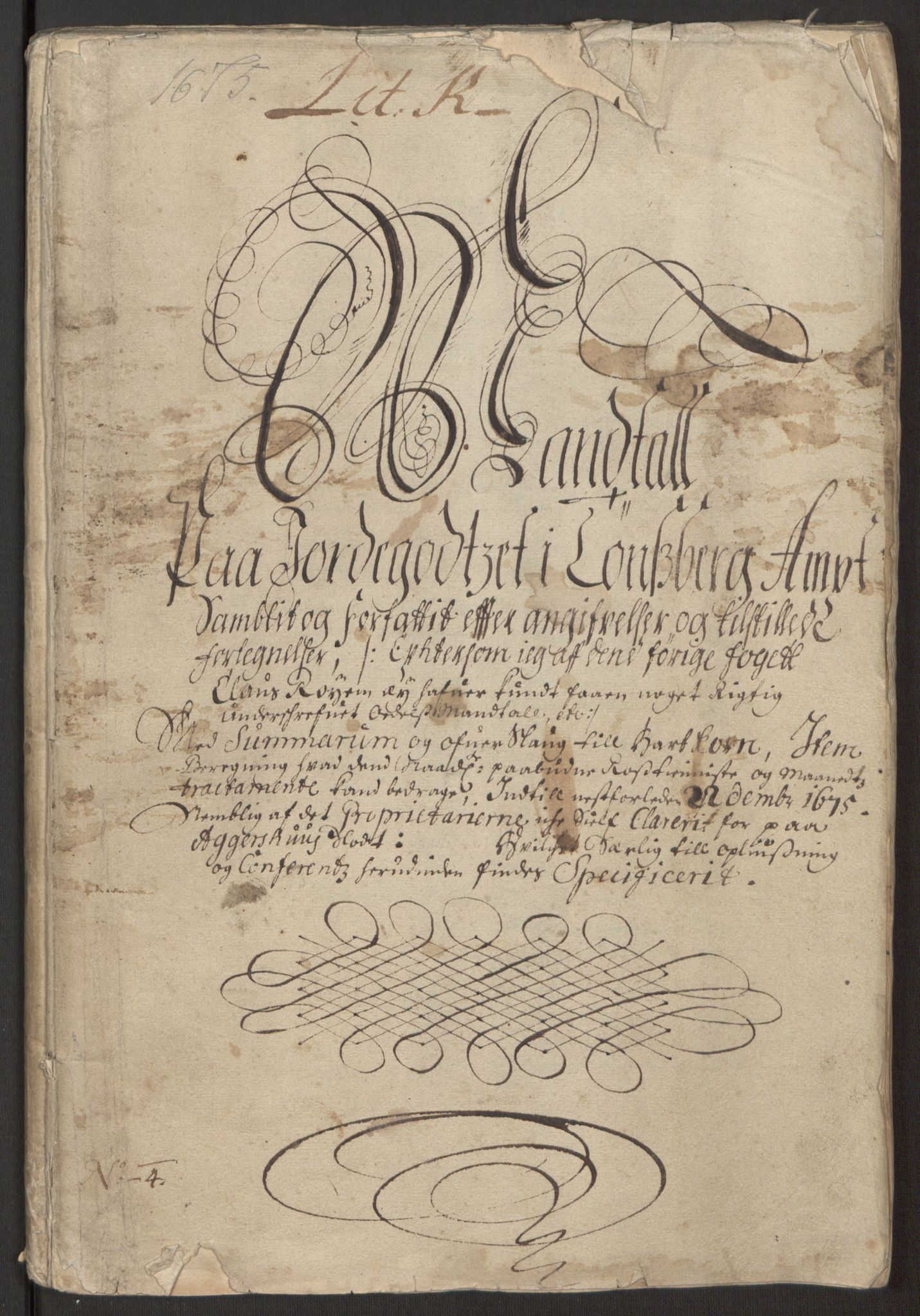 Rentekammeret inntil 1814, Reviderte regnskaper, Fogderegnskap, RA/EA-4092/R32/L1843: Fogderegnskap Jarlsberg grevskap, 1674-1675, p. 407