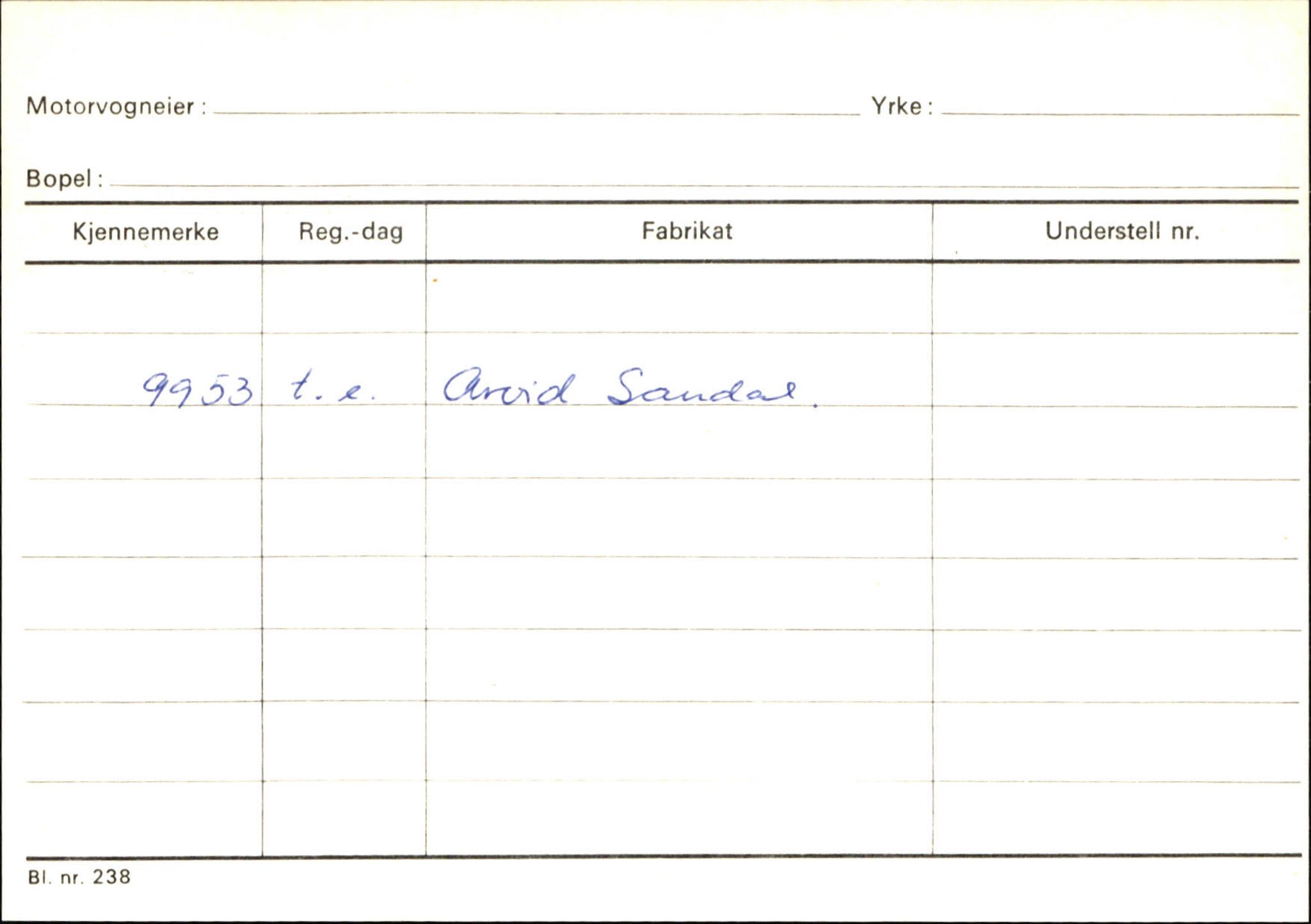 Statens vegvesen, Sogn og Fjordane vegkontor, AV/SAB-A-5301/4/F/L0131: Eigarregister Høyanger P-Å. Stryn S-Å, 1945-1975, p. 1941