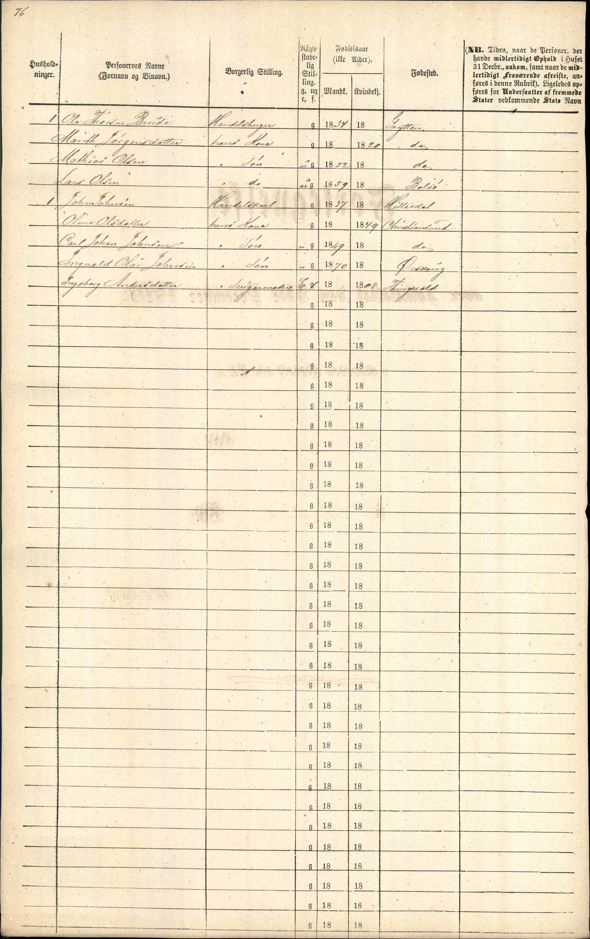 RA, 1870 census for 1501 Ålesund, 1870, p. 159