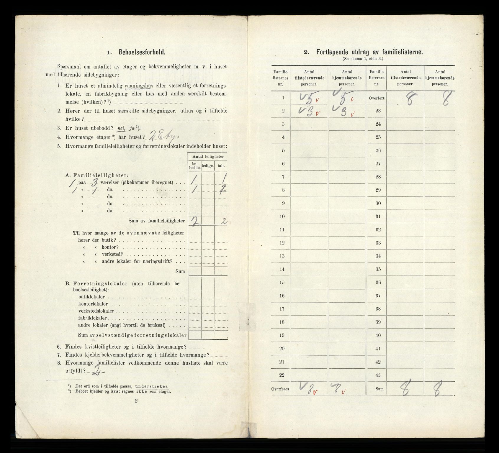 RA, 1910 census for Arendal, 1910, p. 6972