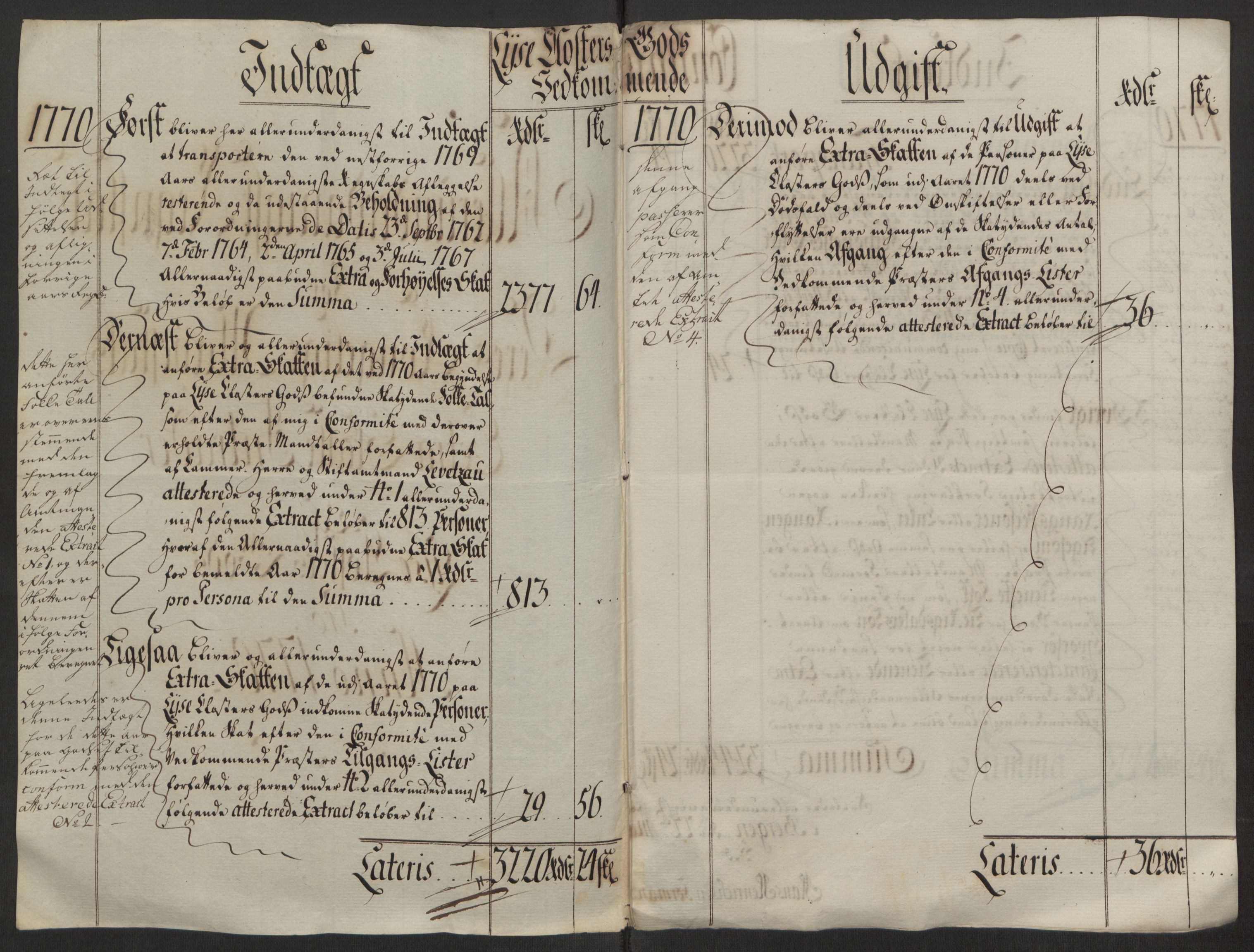 Rentekammeret inntil 1814, Reviderte regnskaper, Fogderegnskap, RA/EA-4092/R50/L3180: Ekstraskatten Lyse kloster, 1762-1783, p. 231