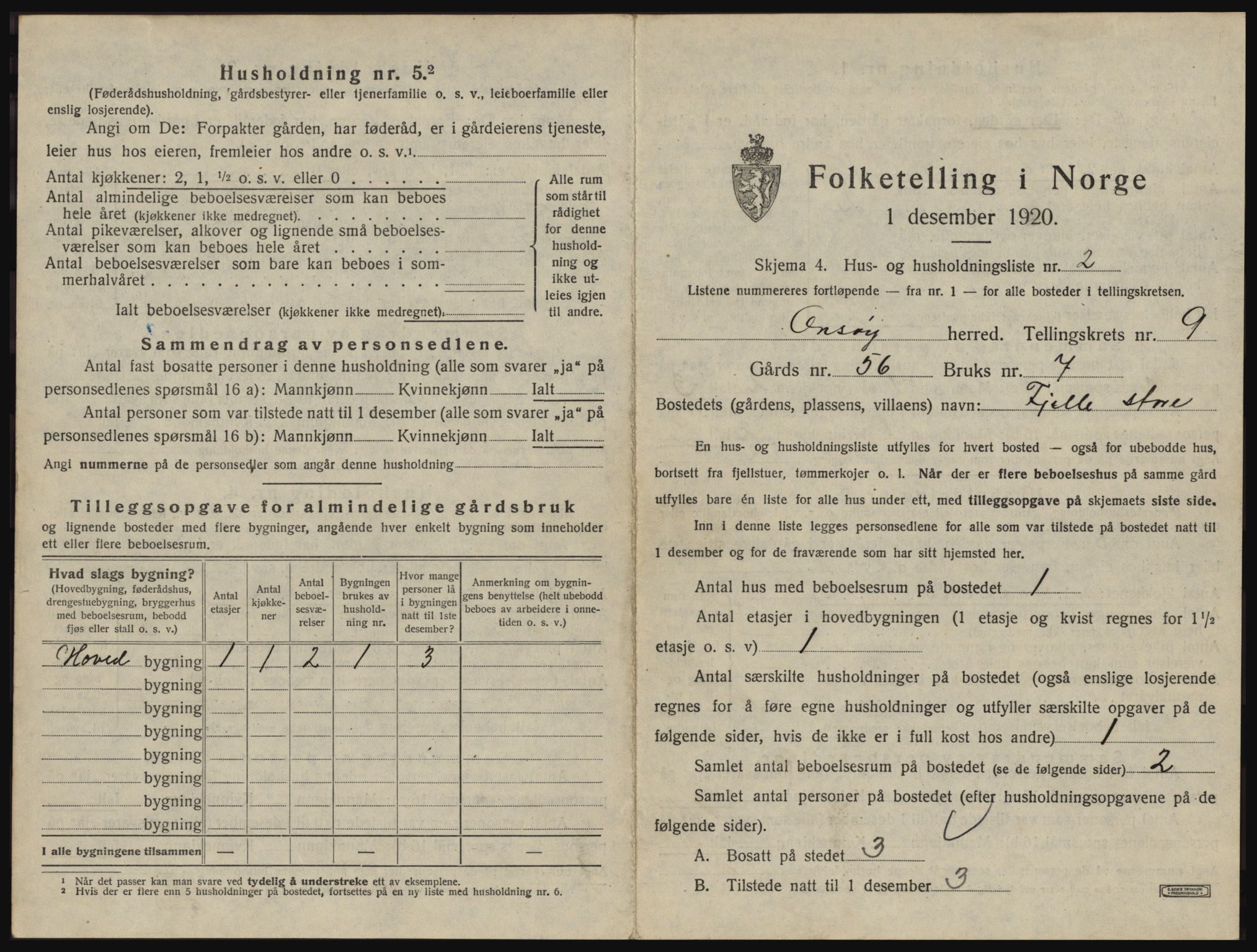 SAO, 1920 census for Onsøy, 1920, p. 1548