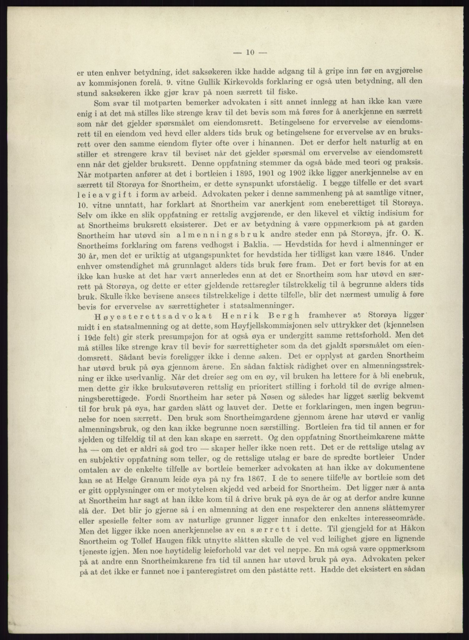 Høyfjellskommisjonen, AV/RA-S-1546/X/Xa/L0001: Nr. 1-33, 1909-1953, p. 6336