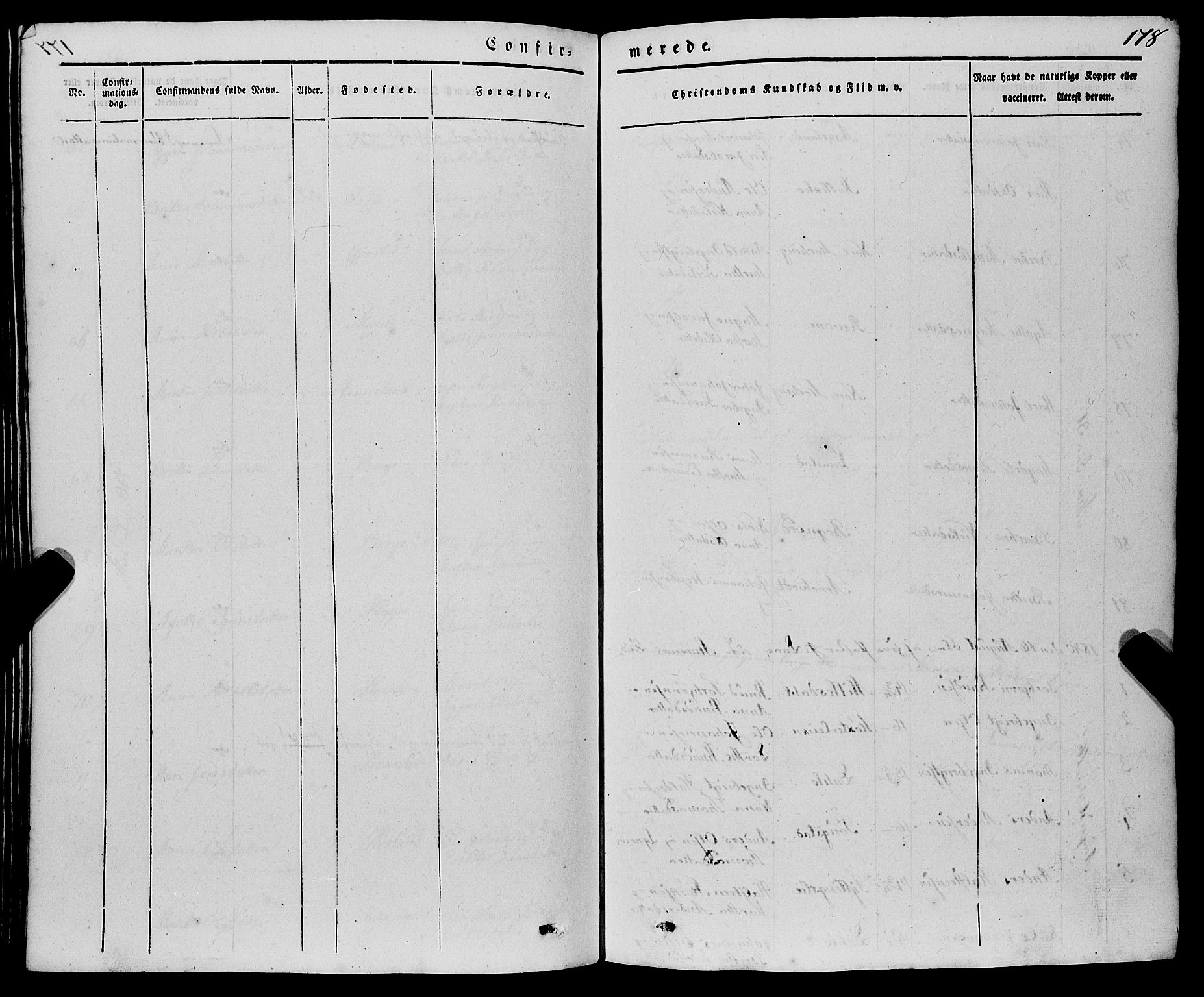 Haus sokneprestembete, AV/SAB-A-75601/H/Haa: Parish register (official) no. A 15, 1838-1847, p. 178