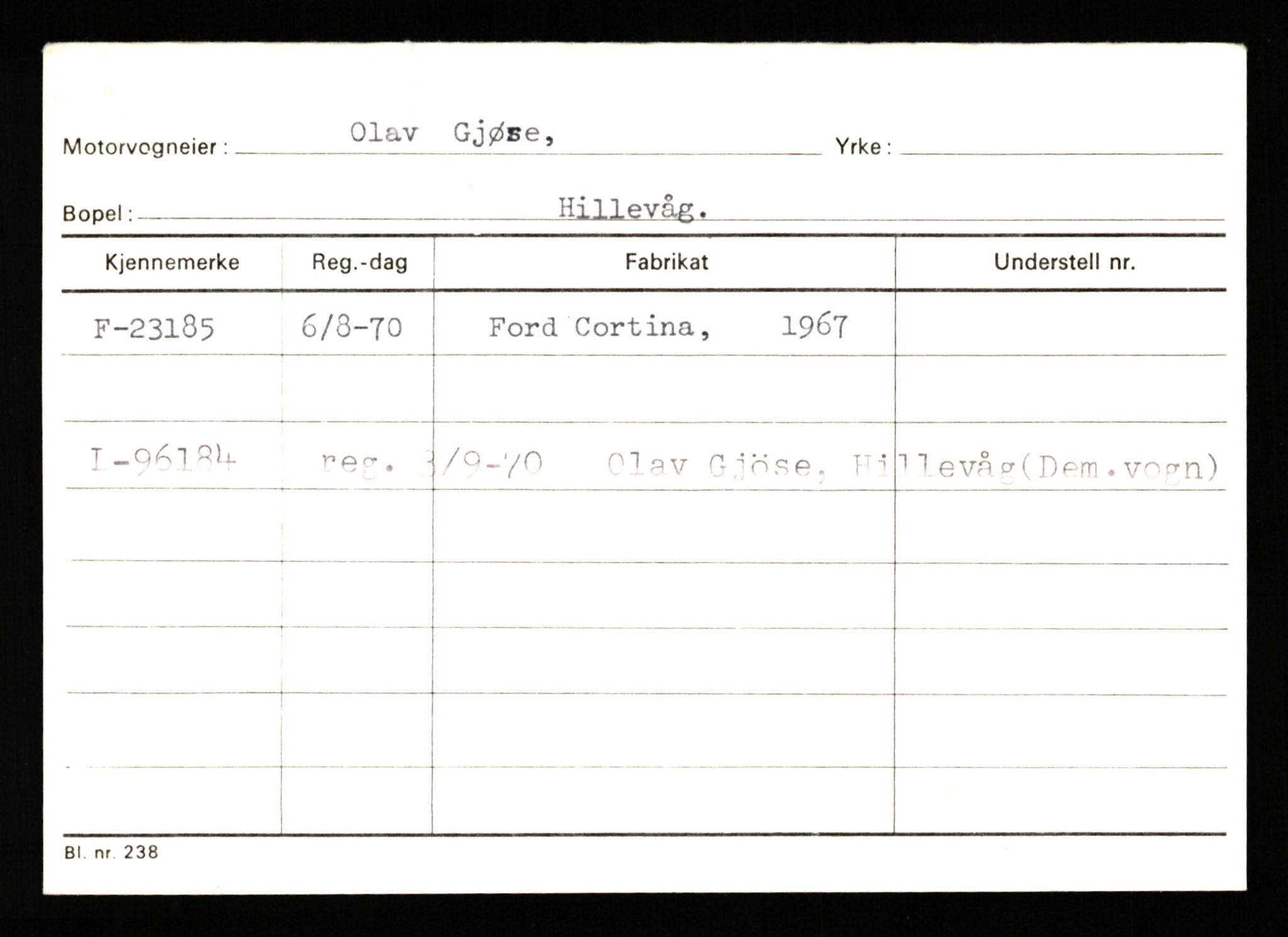 Stavanger trafikkstasjon, AV/SAST-A-101942/0/G/L0005: Registreringsnummer: 23000 - 34245, 1930-1971, p. 57