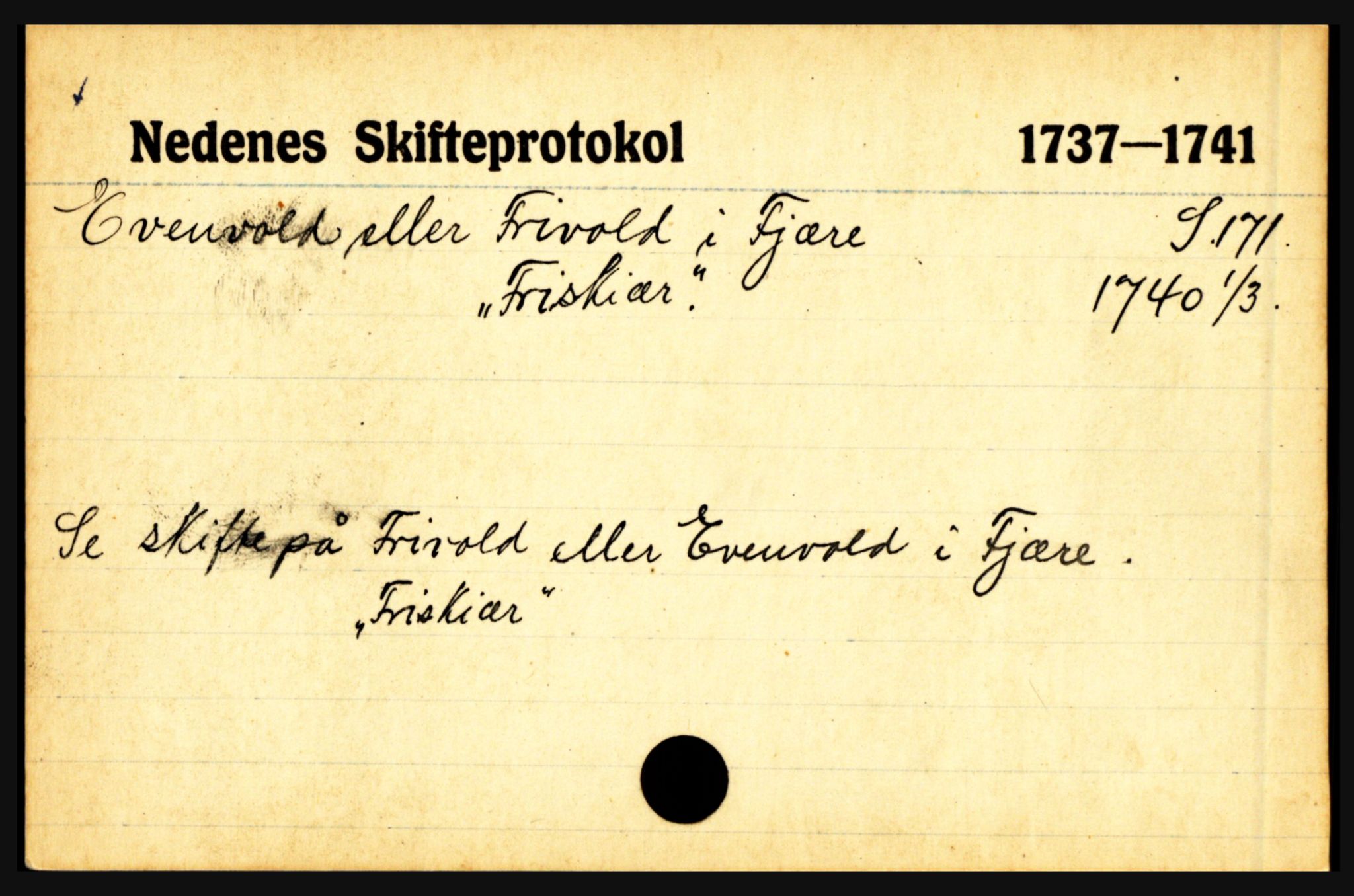 Nedenes sorenskriveri før 1824, AV/SAK-1221-0007/H, p. 6473