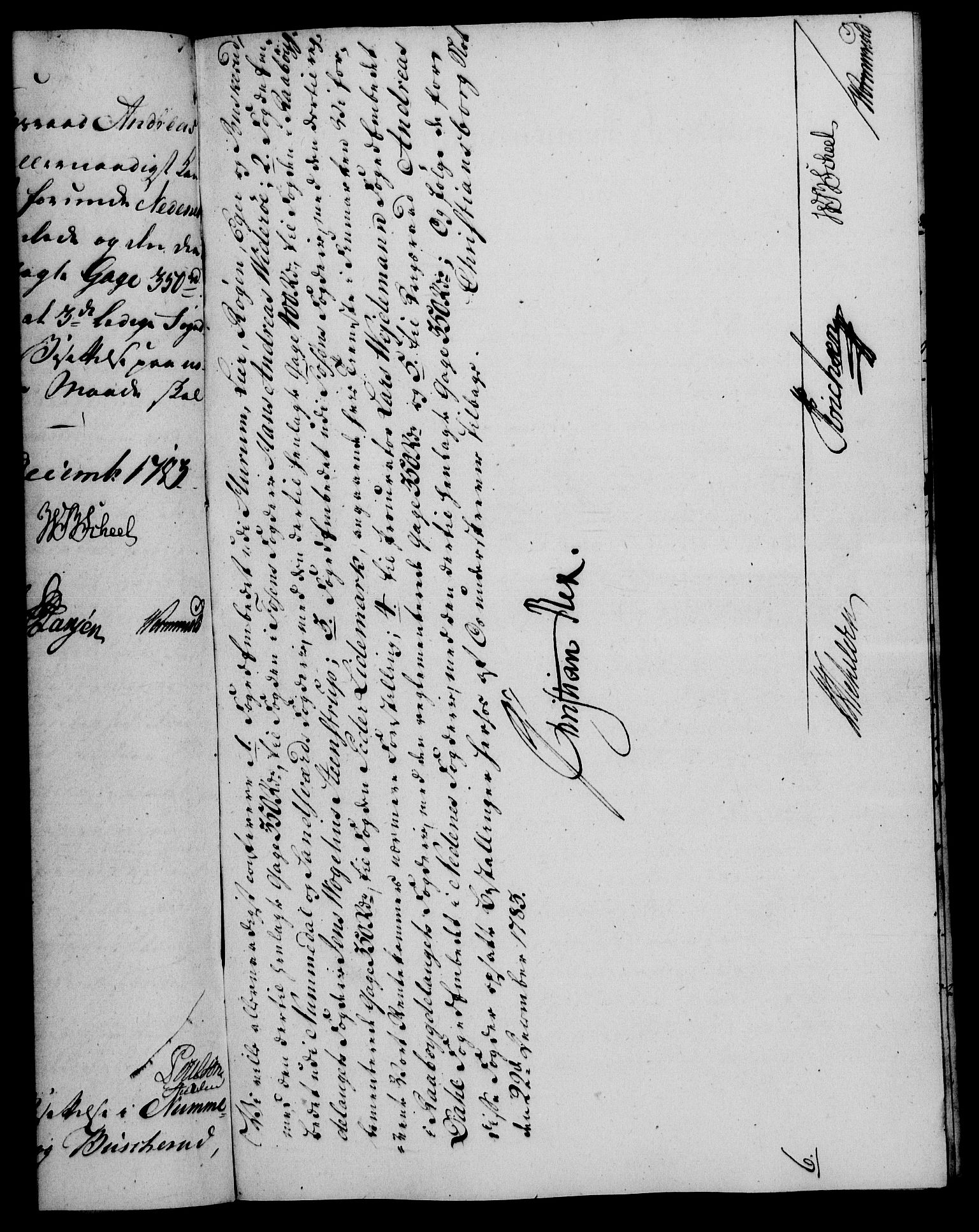 Rentekammeret, Kammerkanselliet, RA/EA-3111/G/Gf/Gfa/L0065: Norsk relasjons- og resolusjonsprotokoll (merket RK 52.65), 1783, p. 885