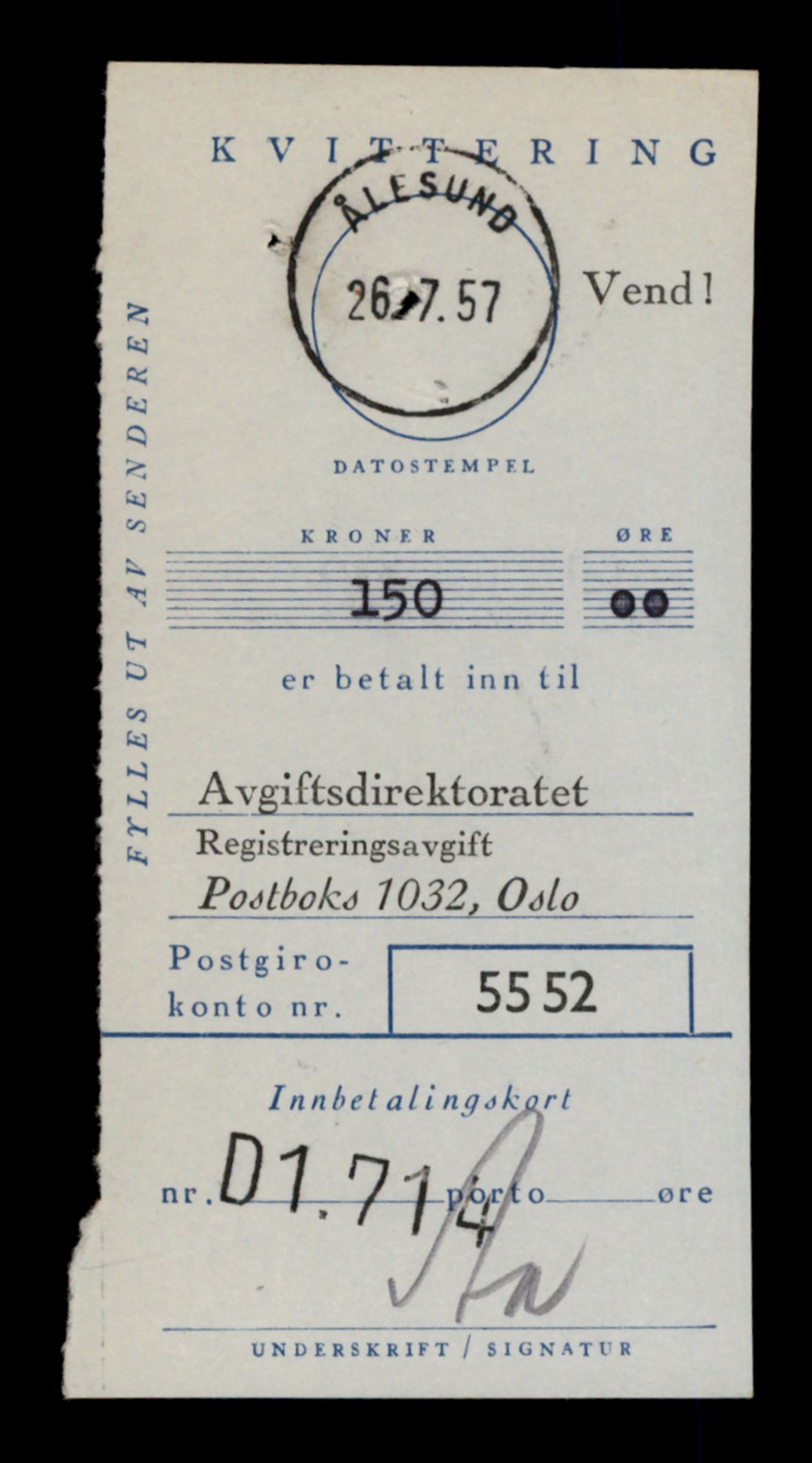 Møre og Romsdal vegkontor - Ålesund trafikkstasjon, AV/SAT-A-4099/F/Fe/L0005: Registreringskort for kjøretøy T 443 - T 546, 1927-1998, p. 593