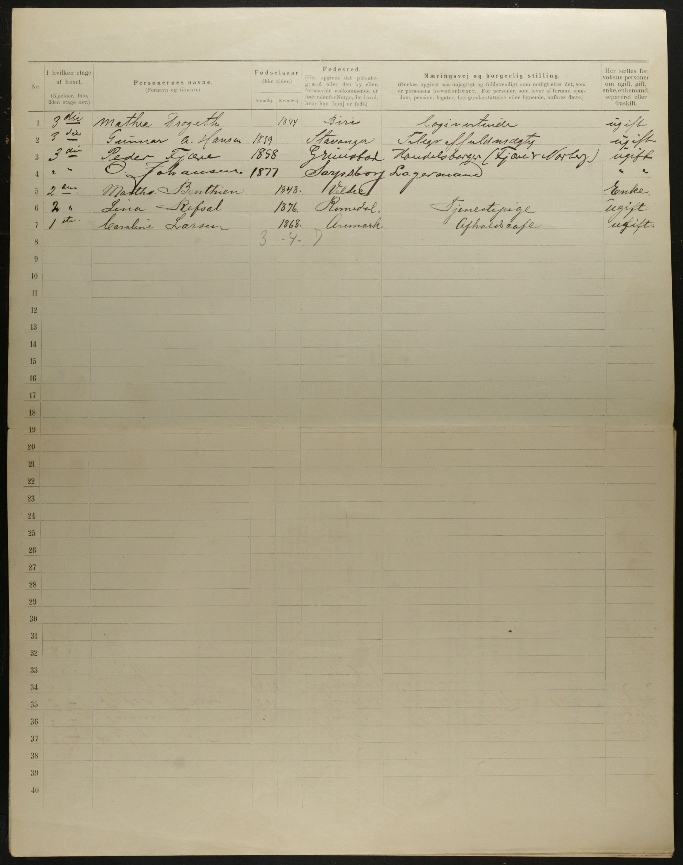 OBA, Municipal Census 1901 for Kristiania, 1901, p. 8289