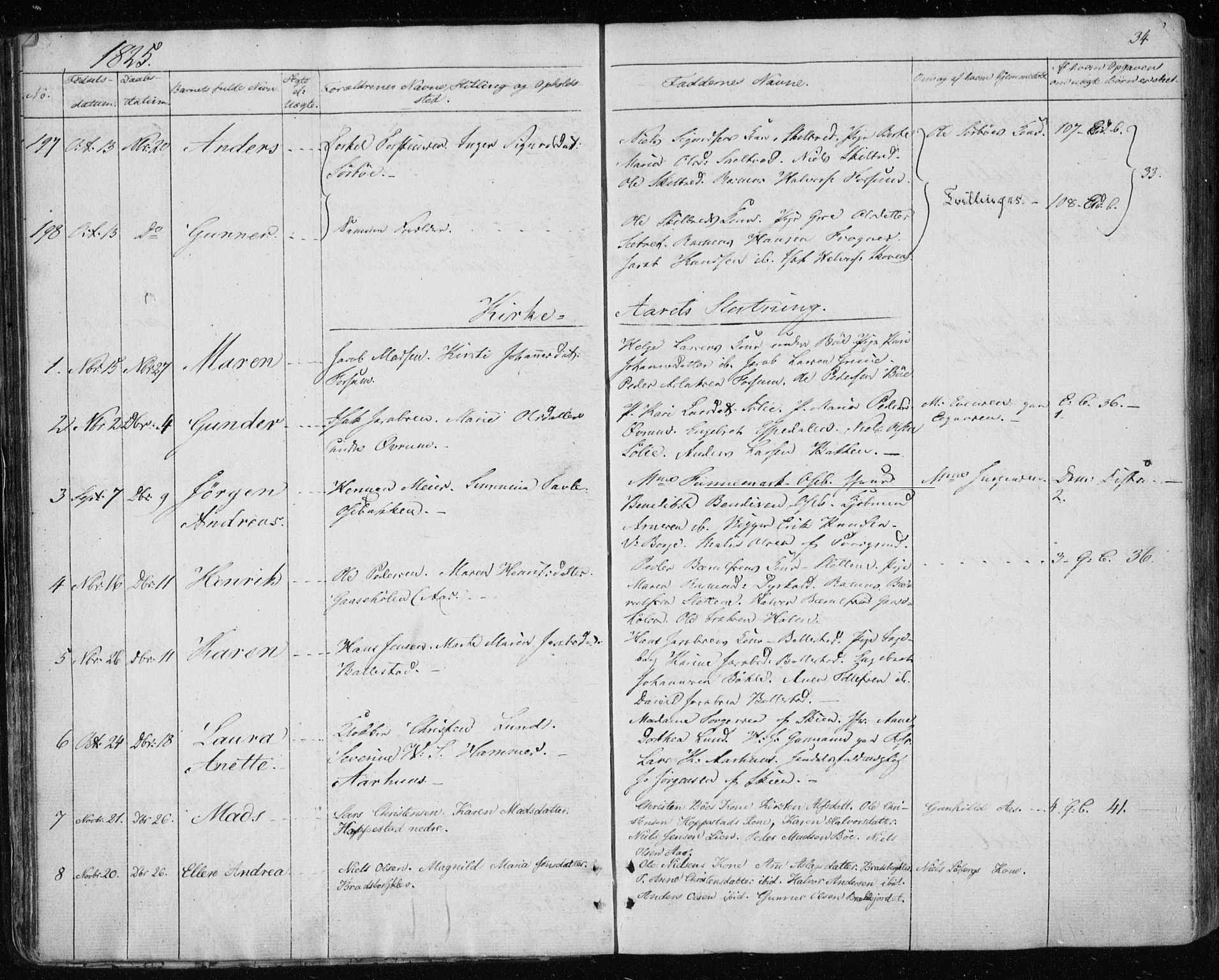 Gjerpen kirkebøker, SAKO/A-265/F/Fa/L0005: Parish register (official) no. I 5, 1823-1829, p. 34